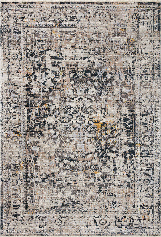 Loloi Leigh LEI-03 Charcoal Taupe Transitional Power Loomed Rug