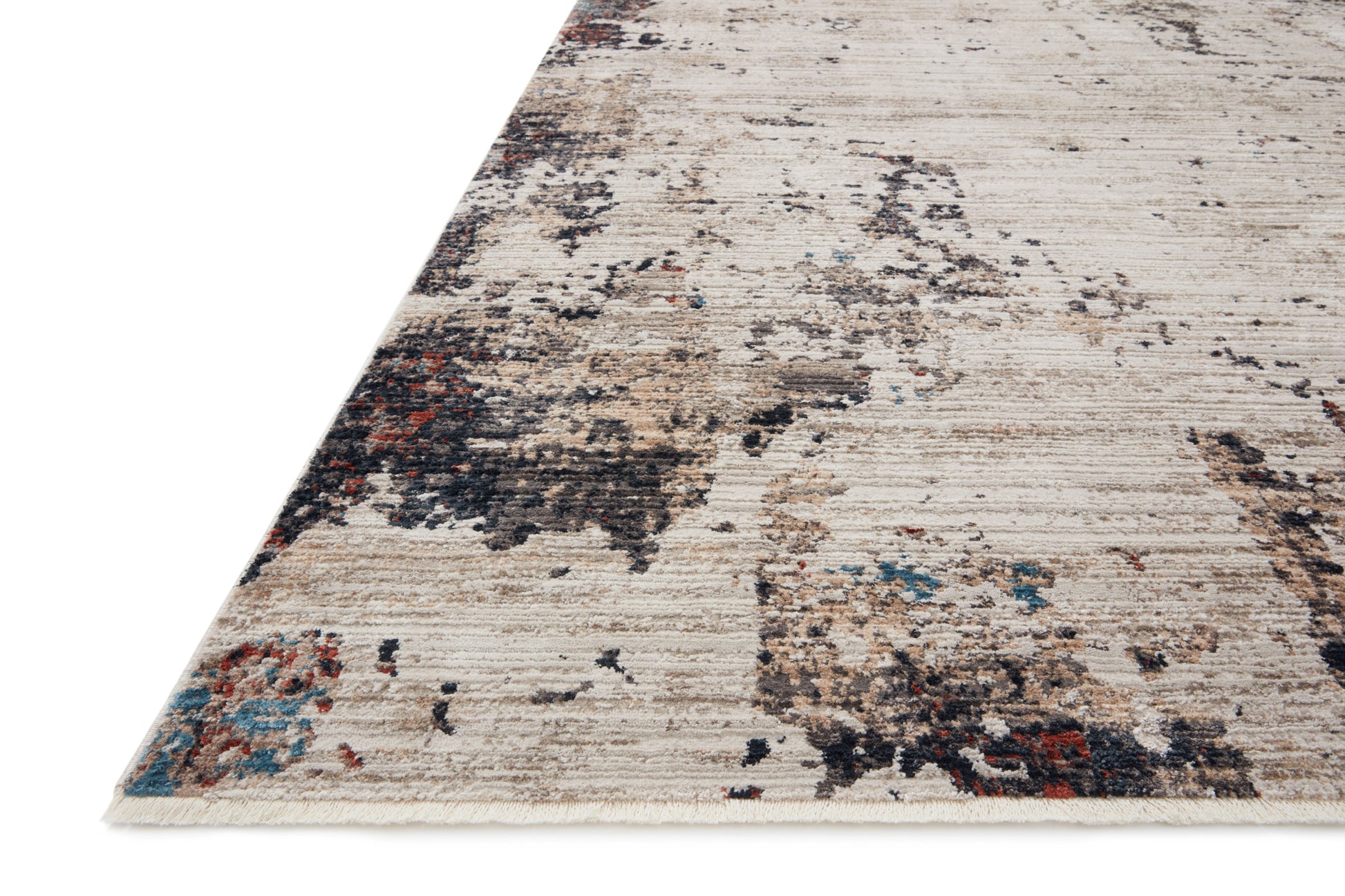 Loloi Leigh LEI-05 Ivory Charcoal Transitional Power Loomed Rug