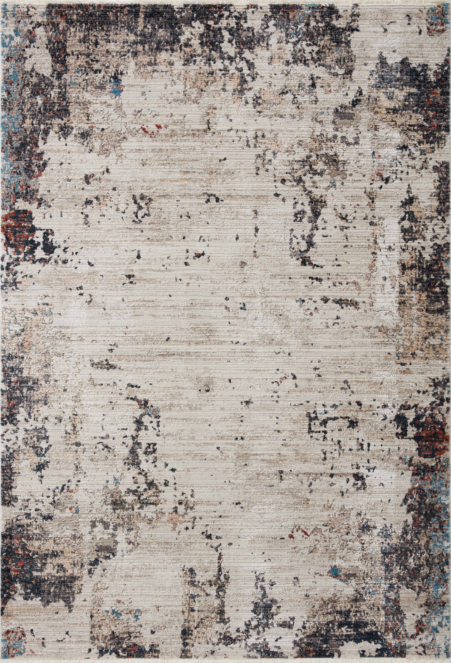 Loloi Leigh LEI-05 Ivory Charcoal Transitional Power Loomed Rug