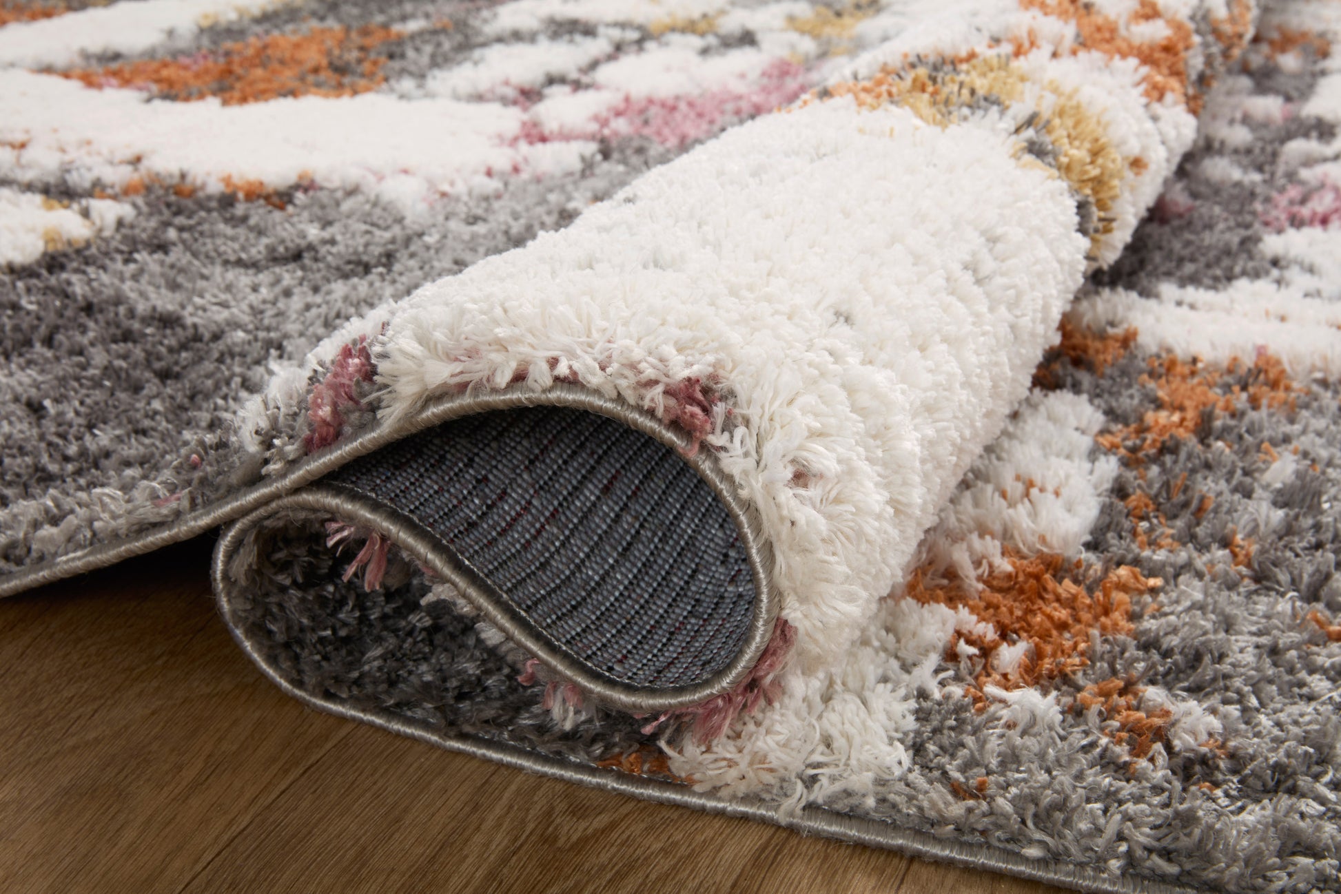 Loloi Levitt Shag LEV-04 Grey Multi Shag Power Loomed Rug