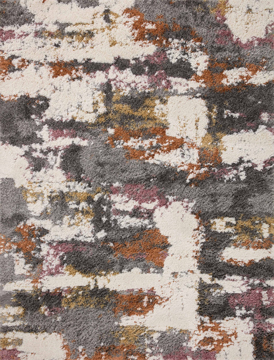 Loloi Levitt Shag LEV-04 Grey Multi Shag Power Loomed Rug