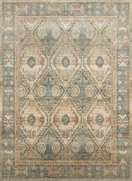 Magnolia Home Linnea LIN-02 Natural Sky Traditional Power Loomed Rug