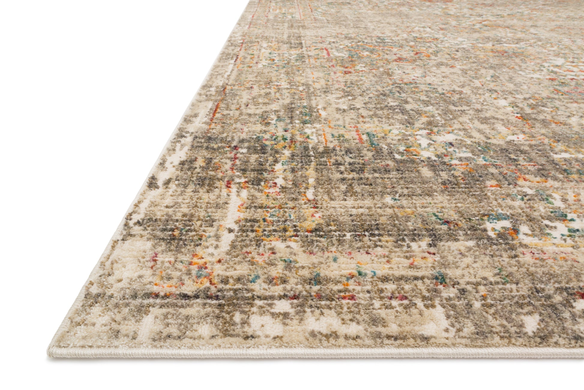 Magnolia Home Linnea LIN-05 Multi Taupe Traditional Power Loomed Rug