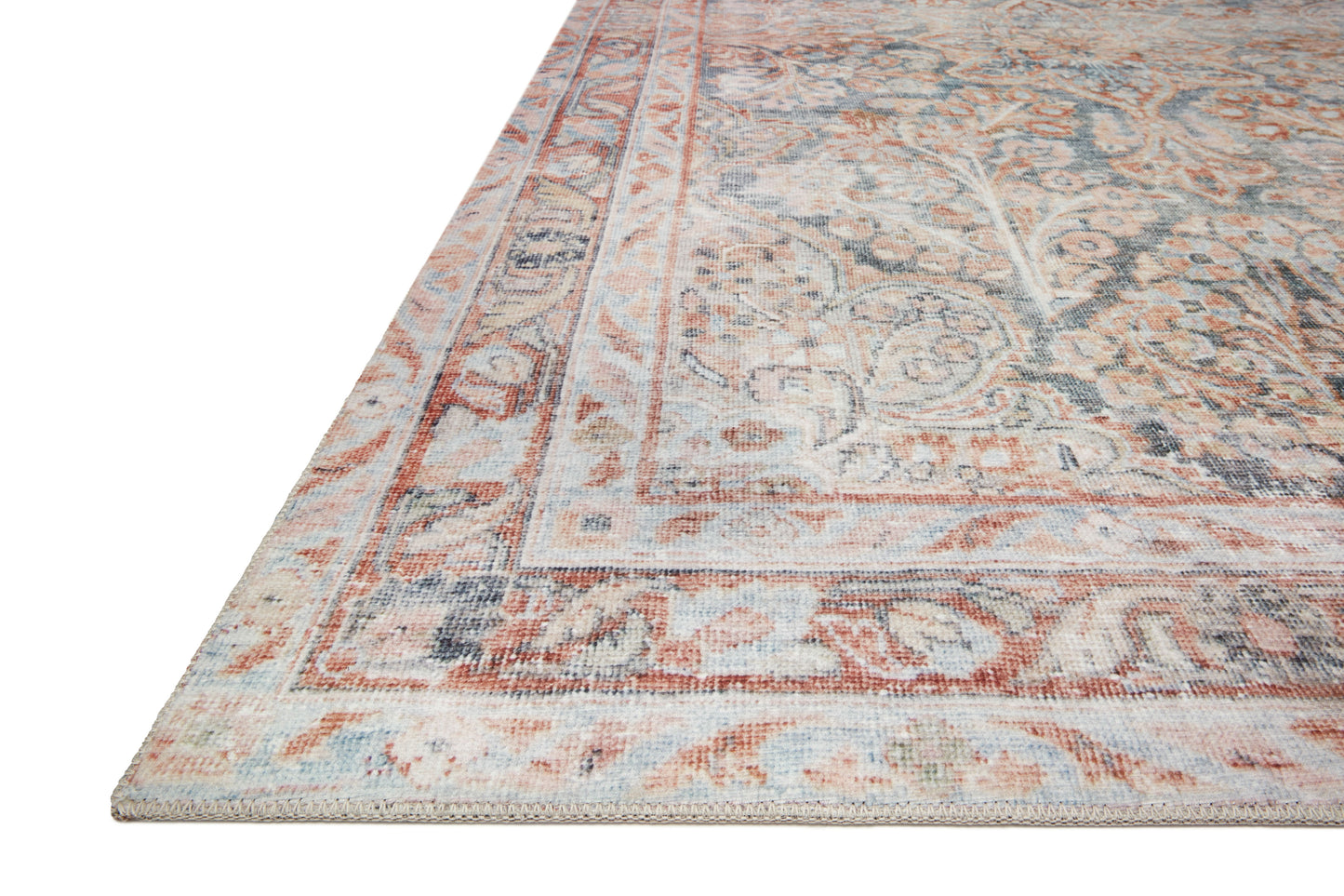 Magnolia Home Lenna LEA-02 Ocean Apricot Traditional Power Loomed Rug