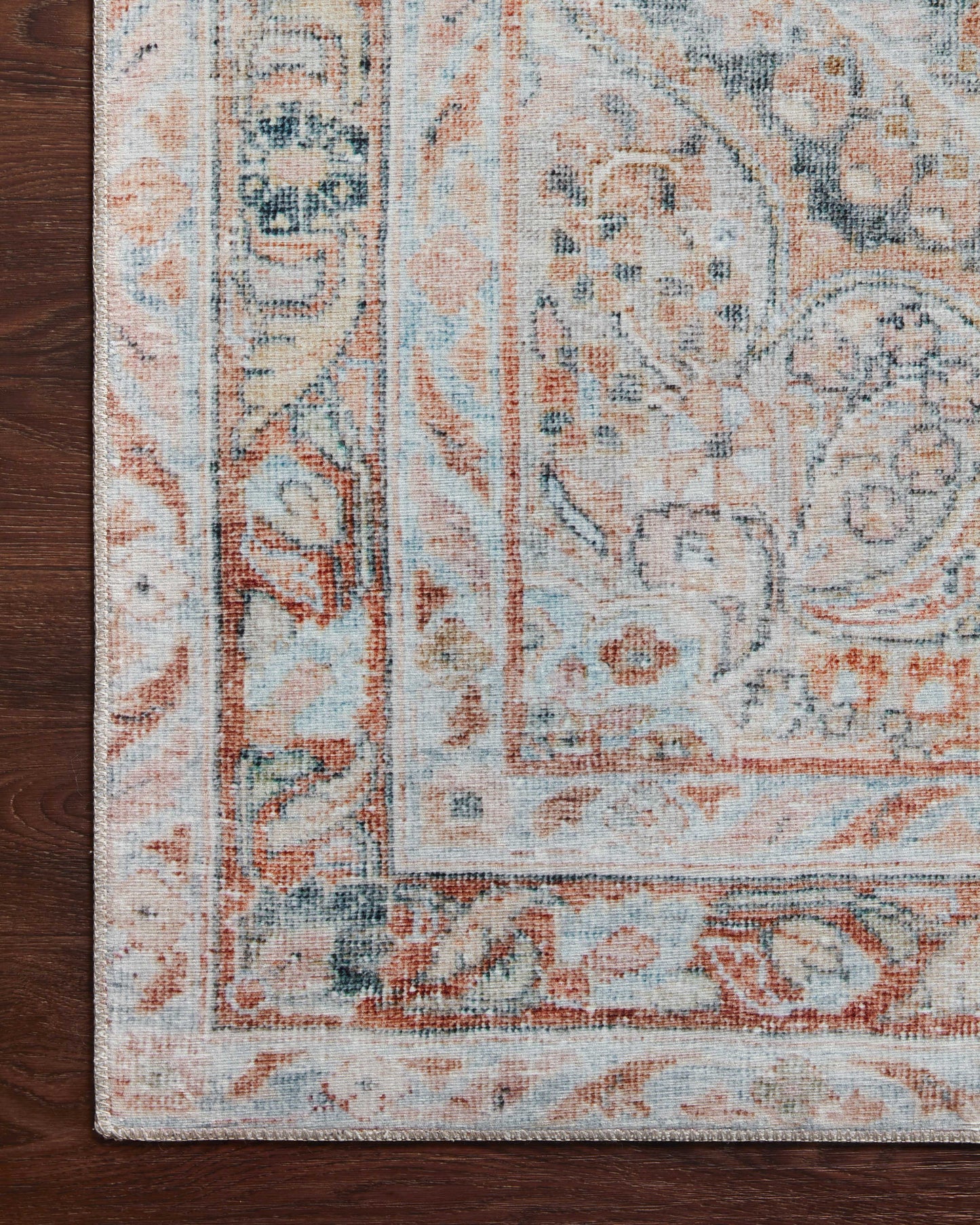 Magnolia Home Lenna LEA-02 Ocean Apricot Traditional Power Loomed Rug