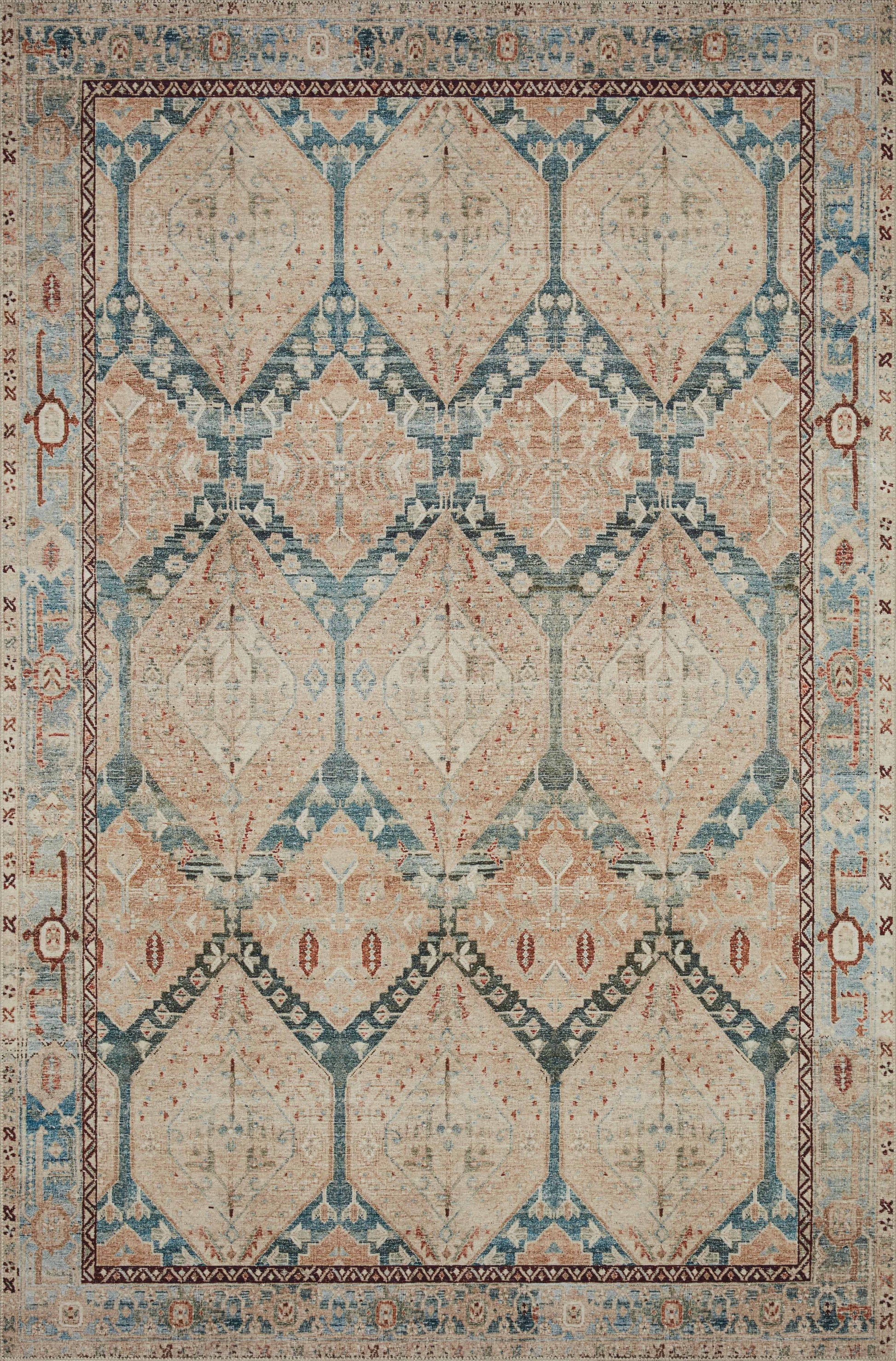 Magnolia Home Lenna LEA-05 Denim Sand Traditional Power Loomed Rug