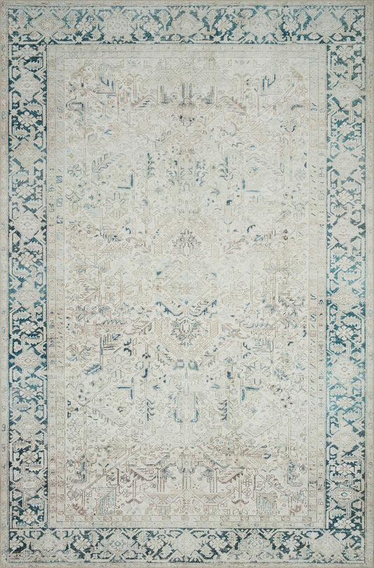 Magnolia Home Lenna LEA-06 Natural Denim Traditional Power Loomed Rug