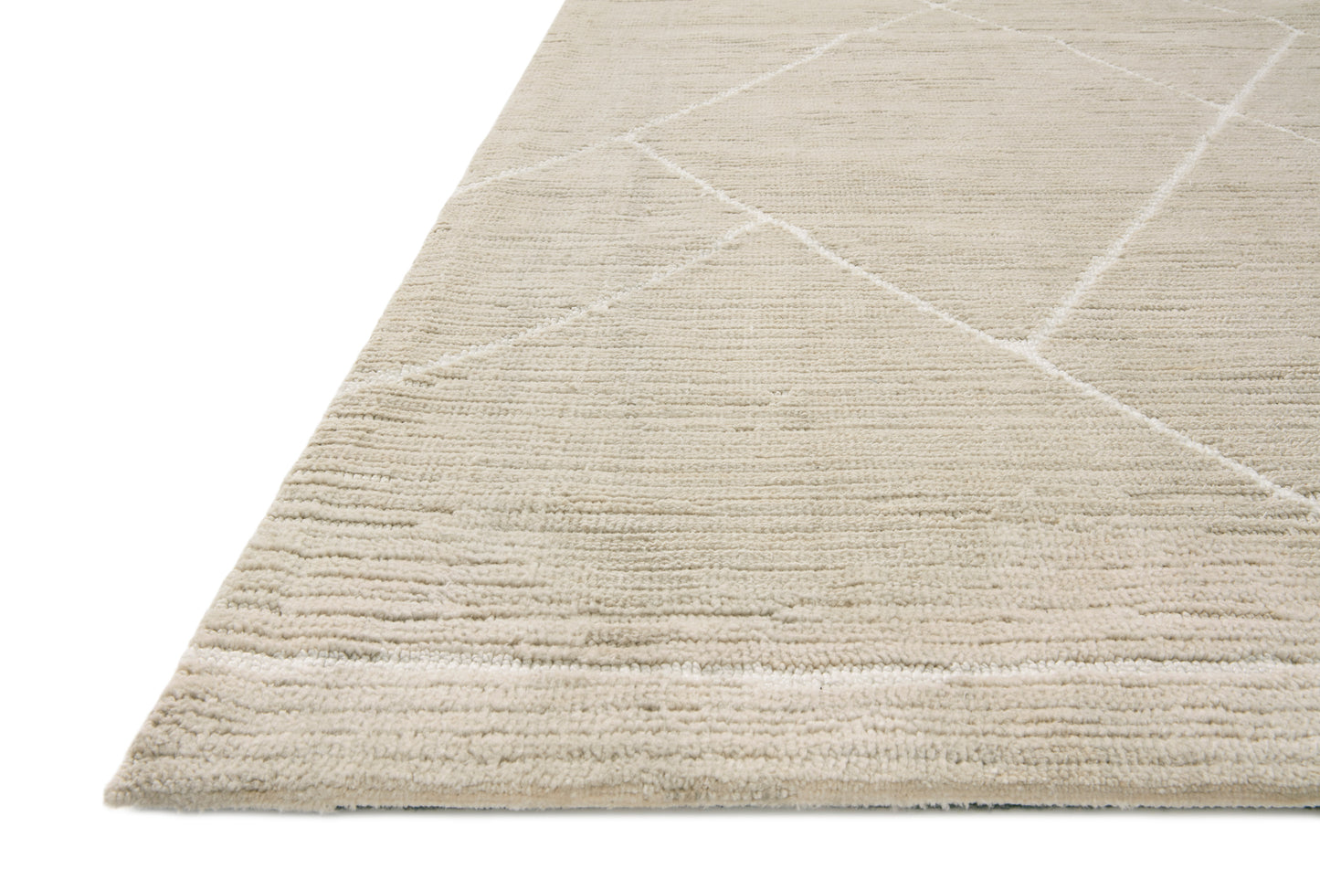 Magnolia Home Logan LOG-01 Oatmeal White Transitional Power Loomed Rug