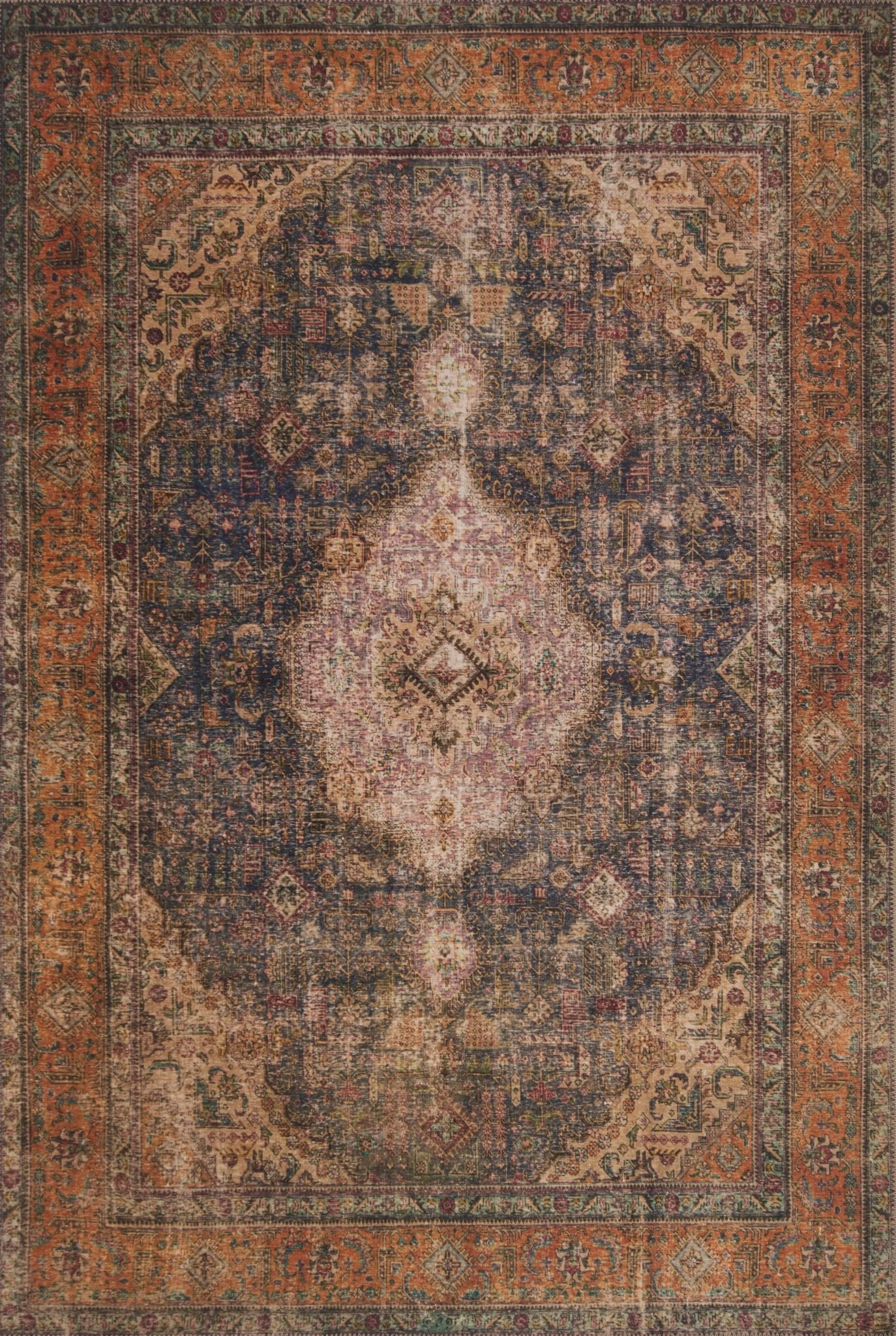 Loloi II Loren LQ - 02 Plum Multi Transitional Power Loomed Rug - Rugs - Loloi II - Atlanta Designer Rugs