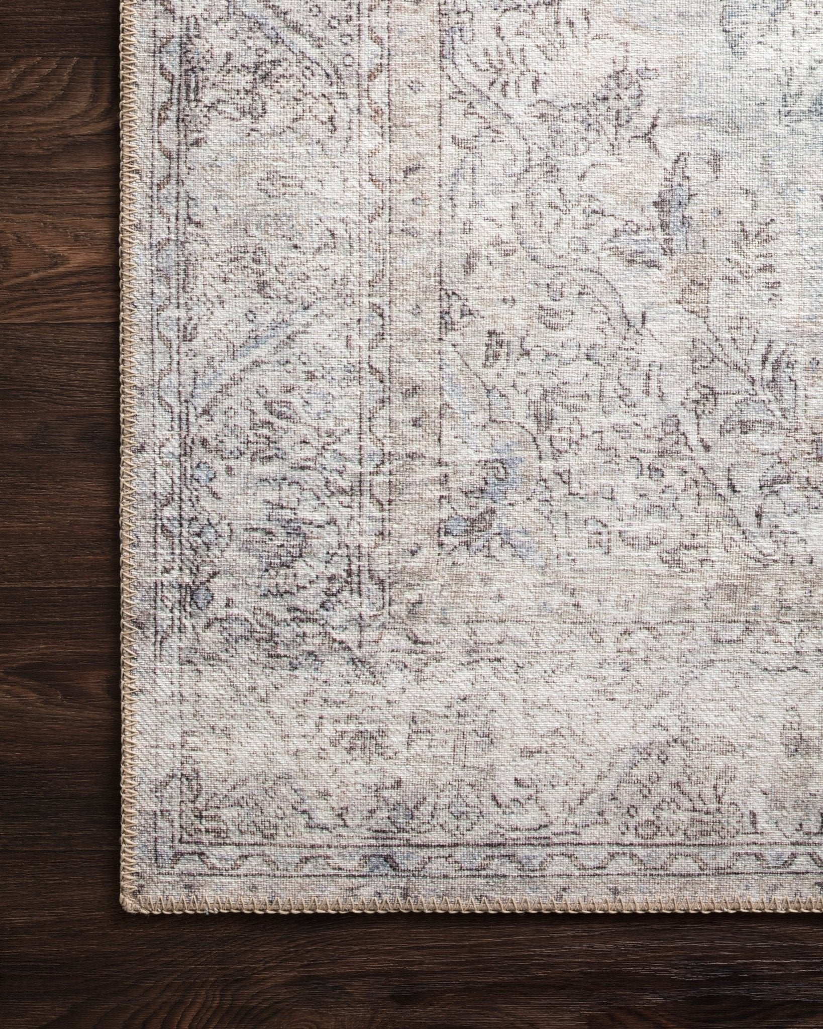 Loloi II Loren LQ - 04 Silver Slate Transitional Power Loomed Rug - Rugs - Loloi II - Atlanta Designer Rugs