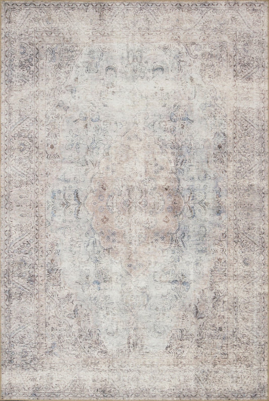 Loloi II Loren LQ - 04 Silver Slate Transitional Power Loomed Rug - Rugs - Loloi II - Atlanta Designer Rugs