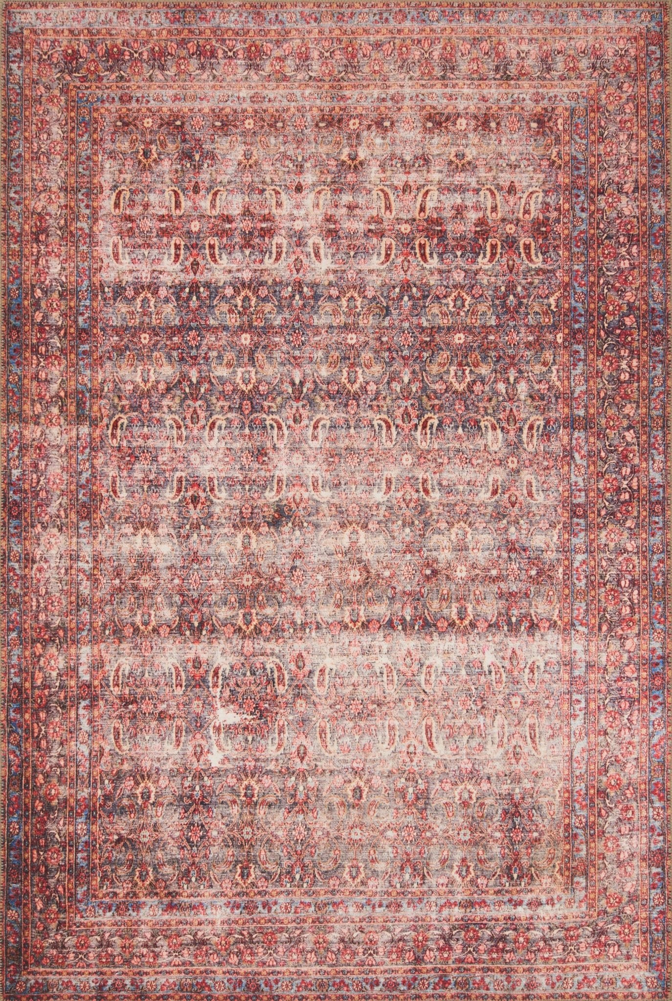 Loloi II Loren LQ - 05 Eggplant Crimson Transitional Power Loomed Rug - Rugs - Loloi II - Atlanta Designer Rugs