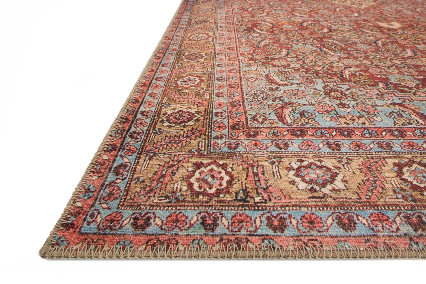 Loloi II Loren LQ - 06 Red Multi Transitional Power Loomed Rug - Rugs - Loloi II - Atlanta Designer Rugs