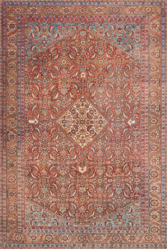 Loloi II Loren LQ - 06 Red Multi Transitional Power Loomed Rug - Rugs - Loloi II - Atlanta Designer Rugs