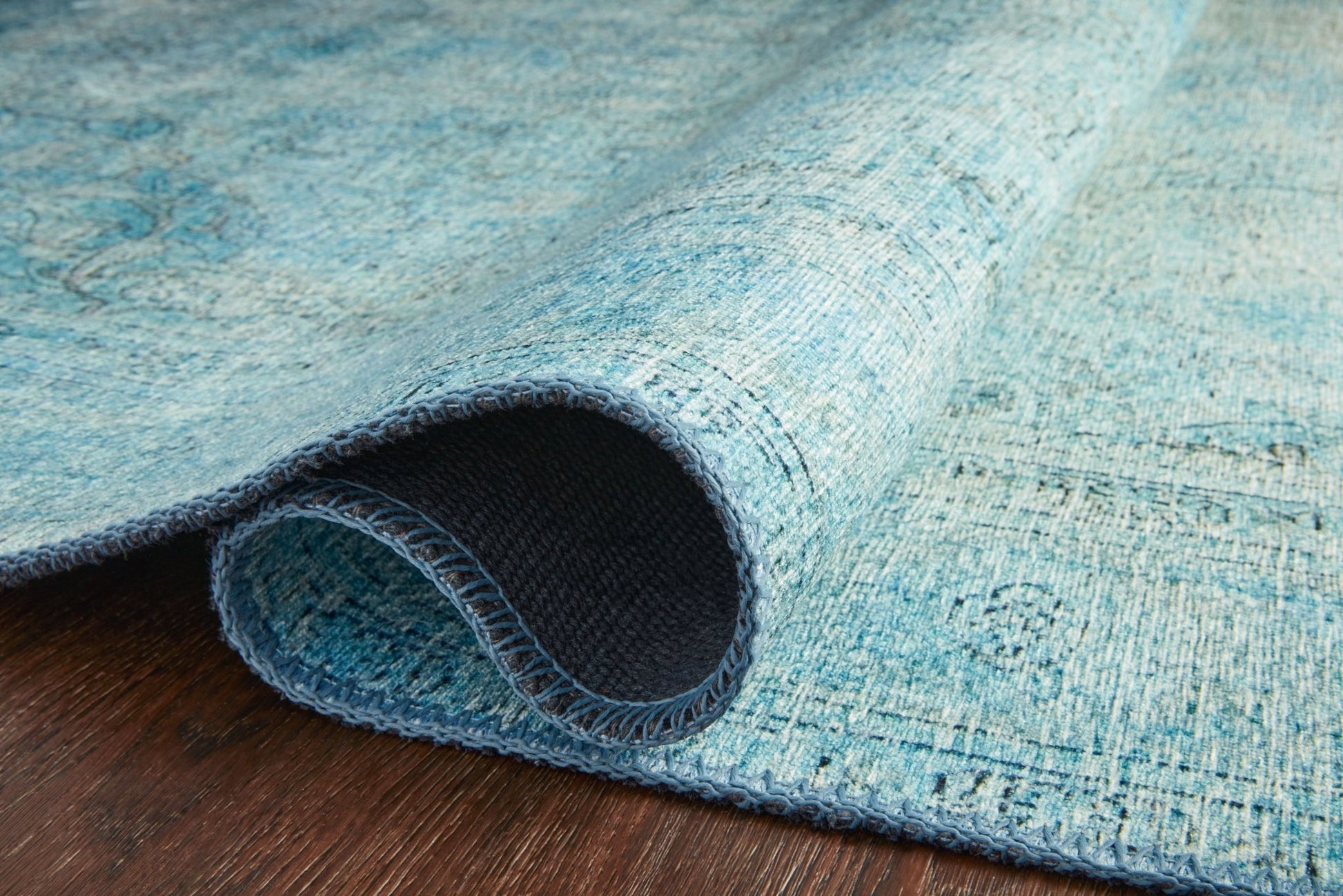 Loloi II Loren LQ - 08 Aqua Transitional Power Loomed Rug - Rugs - Loloi II - Atlanta Designer Rugs