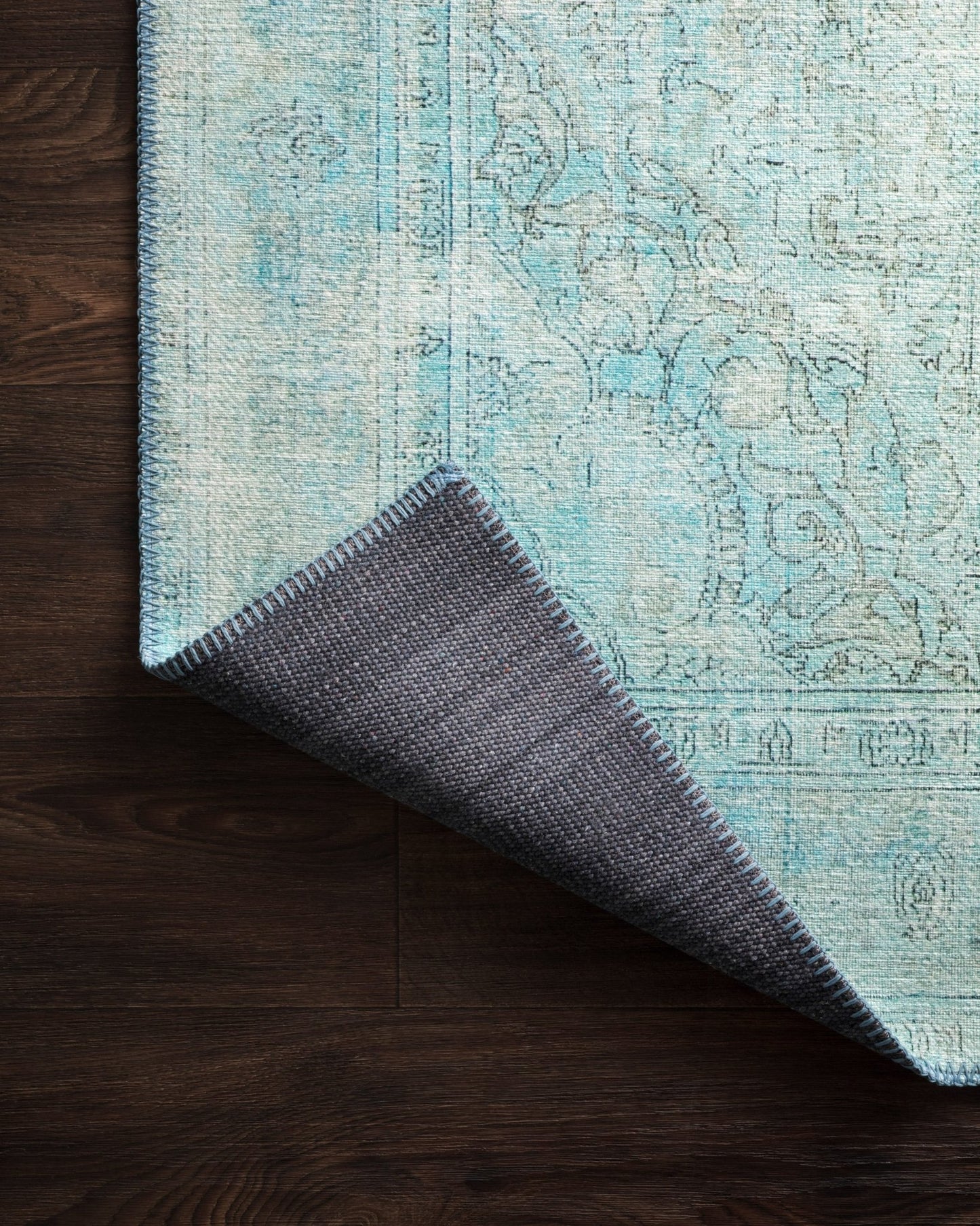 Loloi II Loren LQ - 08 Aqua Transitional Power Loomed Rug - Rugs - Loloi II - Atlanta Designer Rugs