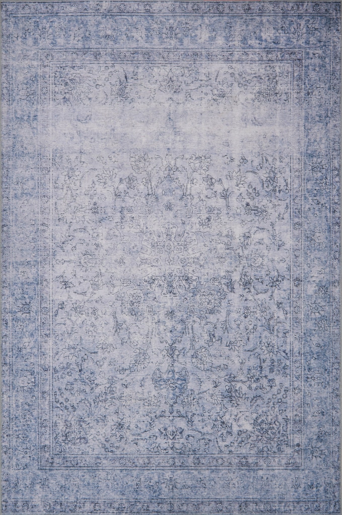 Loloi II Loren LQ - 09 Slate Transitional Power Loomed Rug - Rugs - Loloi II - Atlanta Designer Rugs