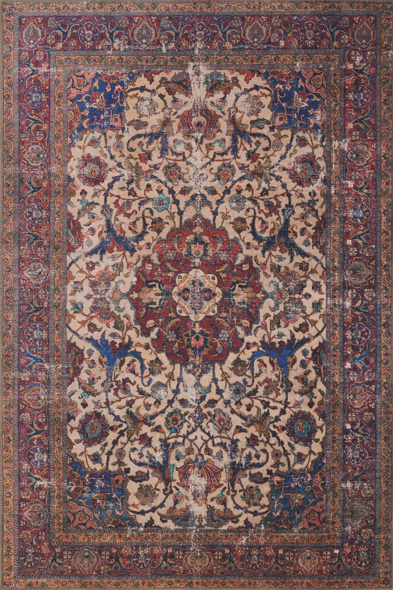 Loloi II Loren LQ - 11 Sand Multi Transitional Power Loomed Rug - Rugs - Loloi II - Atlanta Designer Rugs