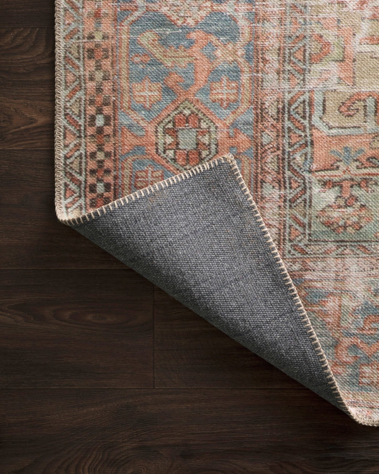 Loloi II Loren LQ - 15 Terracotta Sky Transitional Power Loomed Rug - Rugs - Loloi II - Atlanta Designer Rugs