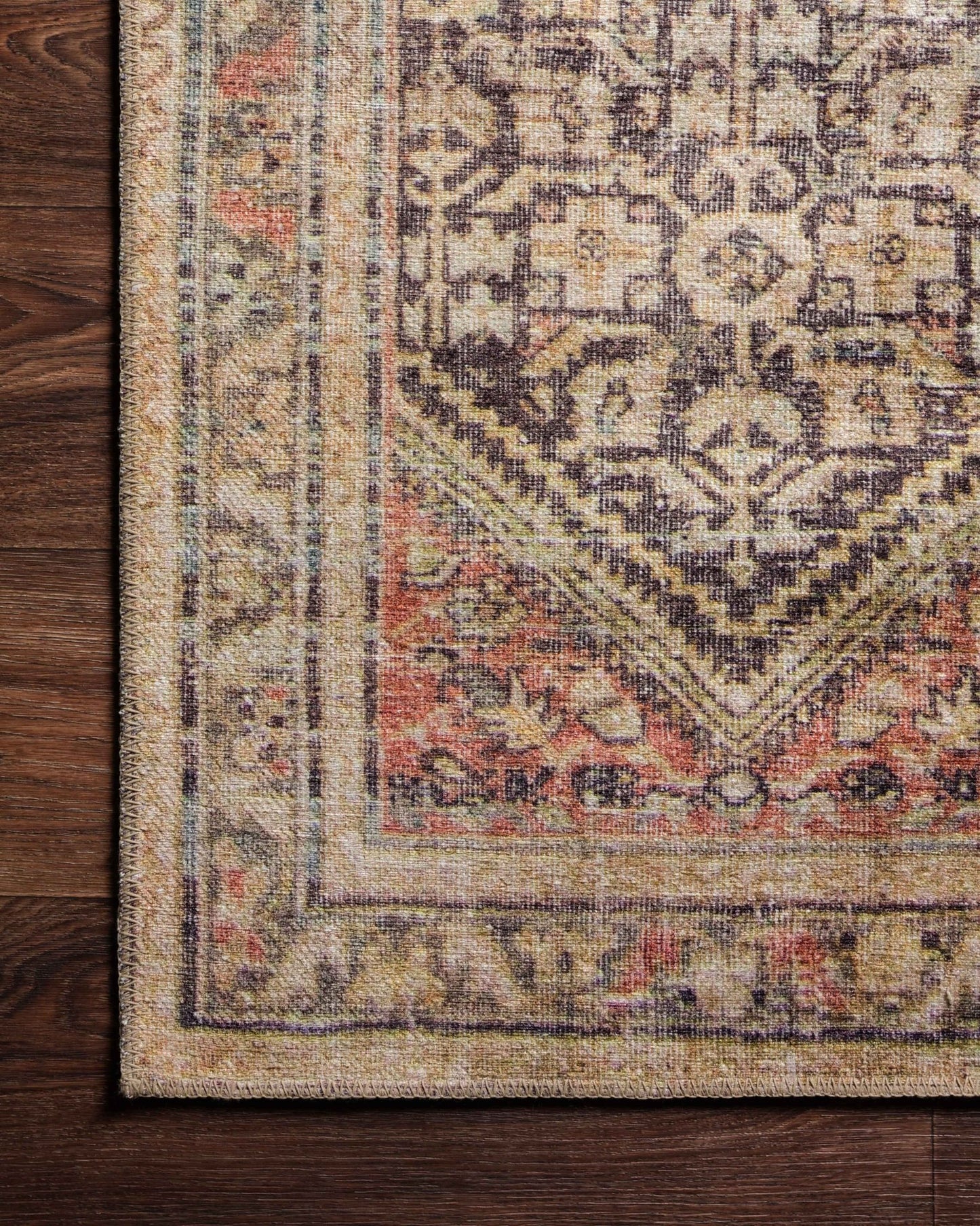 Loloi II Loren LQ - 17 Charcoal Multi Traditional Power Loomed Rug - Rugs - Loloi II - Atlanta Designer Rugs