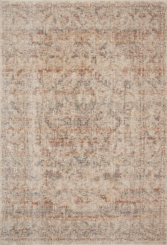 Loloi Lourdes LOU-04 Ivory Spice Traditional Power Loomed Rug