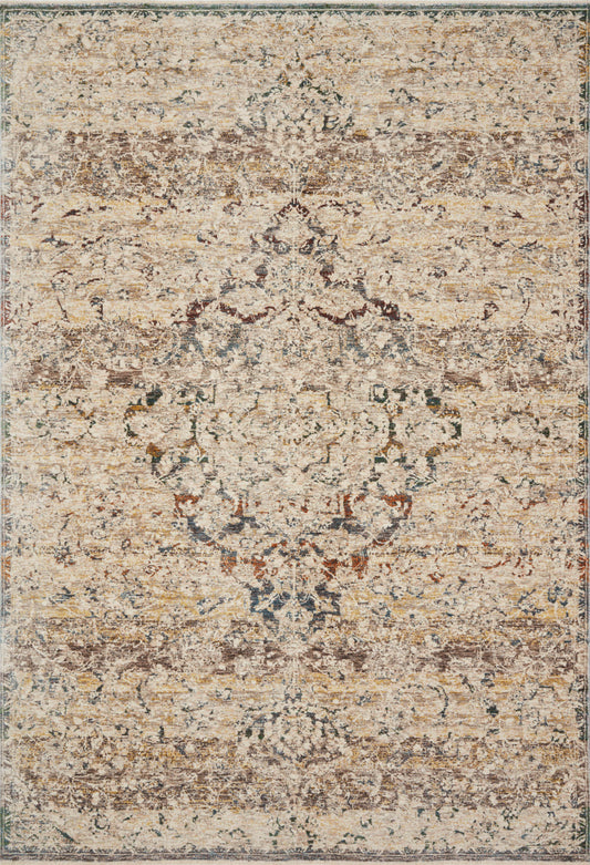 Loloi Lourdes LOU-06 Ivory Multi Traditional Power Loomed Rug