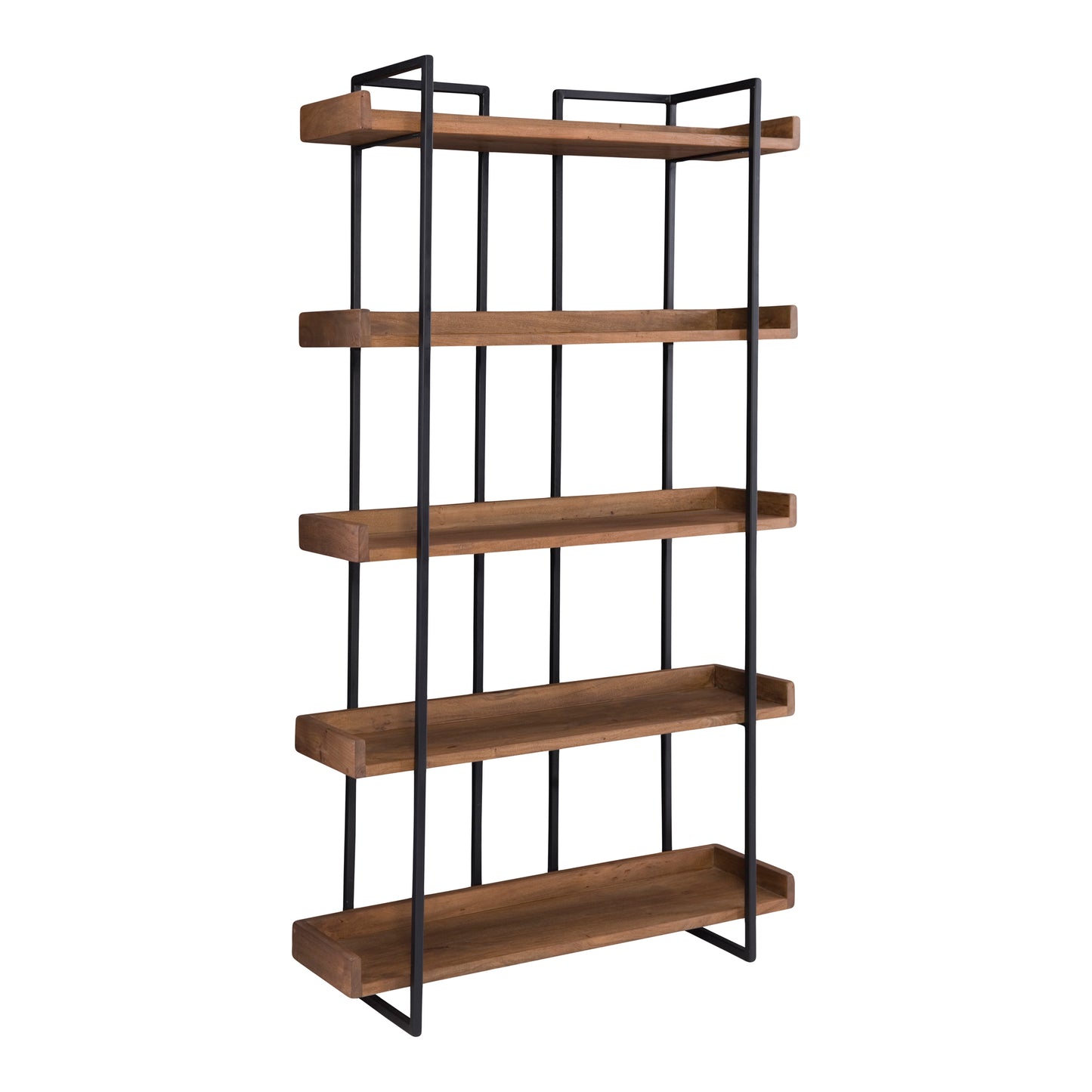 Moes Home Bookshelves Vancouver Brown Industrial Furniture