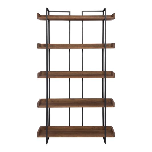 Moes Home Bookshelves Vancouver Brown Industrial Furniture