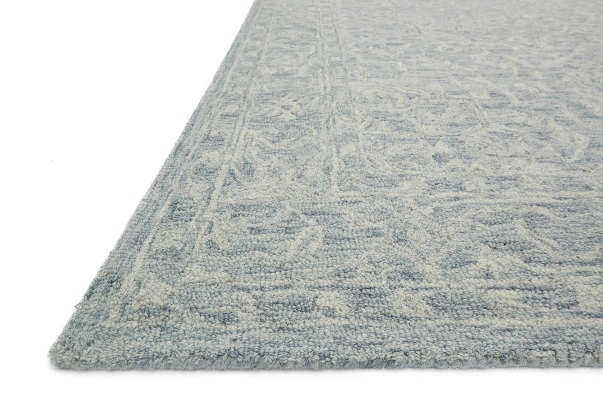 Loloi LYLE LK-03 Slate Transitional Hooked Rug