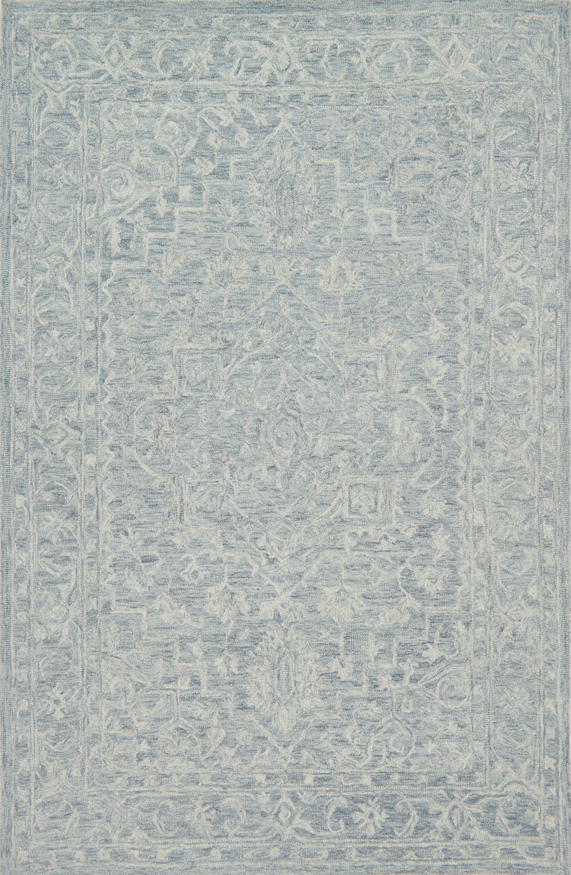 Loloi LYLE LK-03 Slate Transitional Hooked Rug