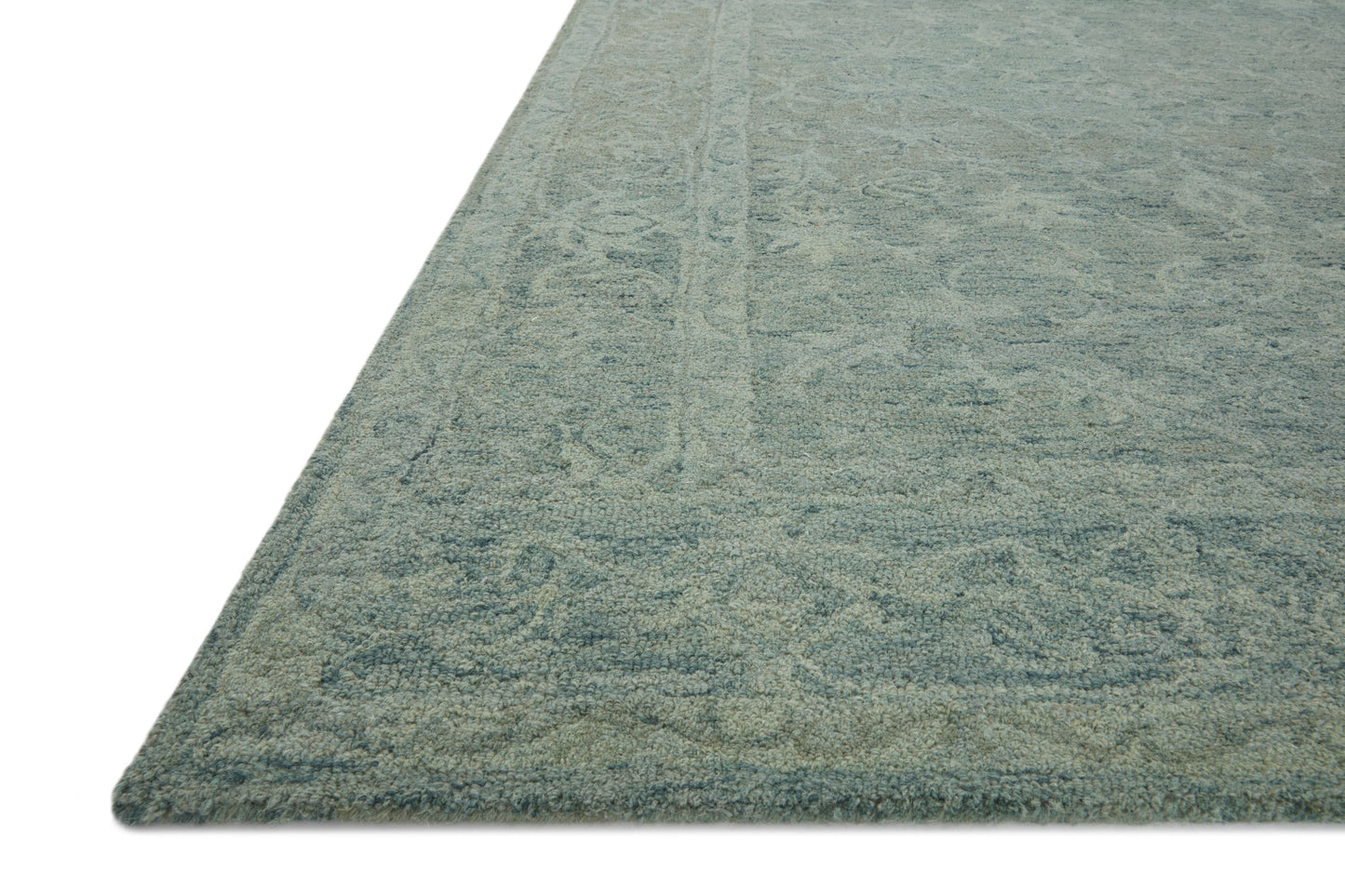 Loloi LYLE LK-05 Teal Transitional Hooked Rug