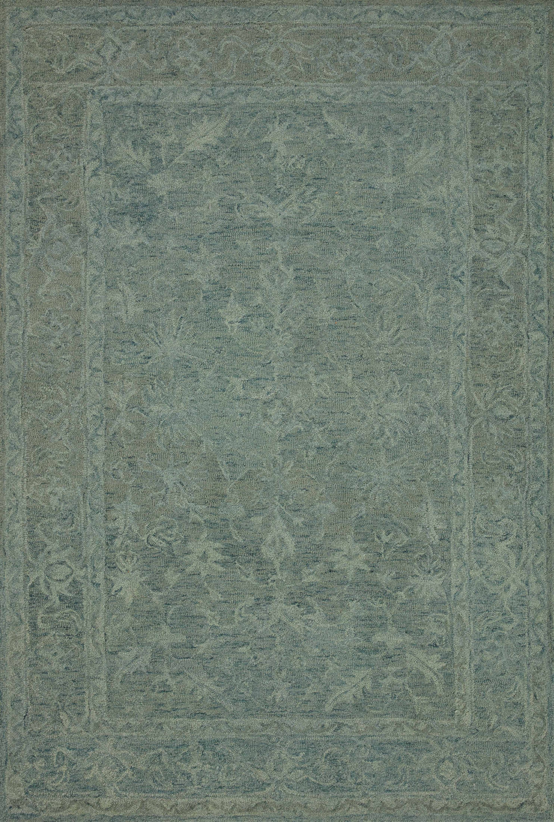 Loloi LYLE LK-05 Teal Transitional Hooked Rug