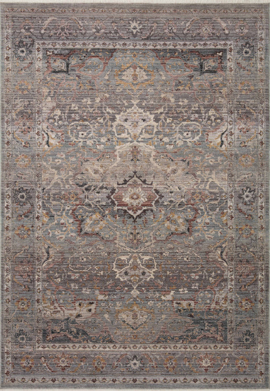 Loloi Lyra LYR-03 Sky Multi Traditional Power Loomed Rug