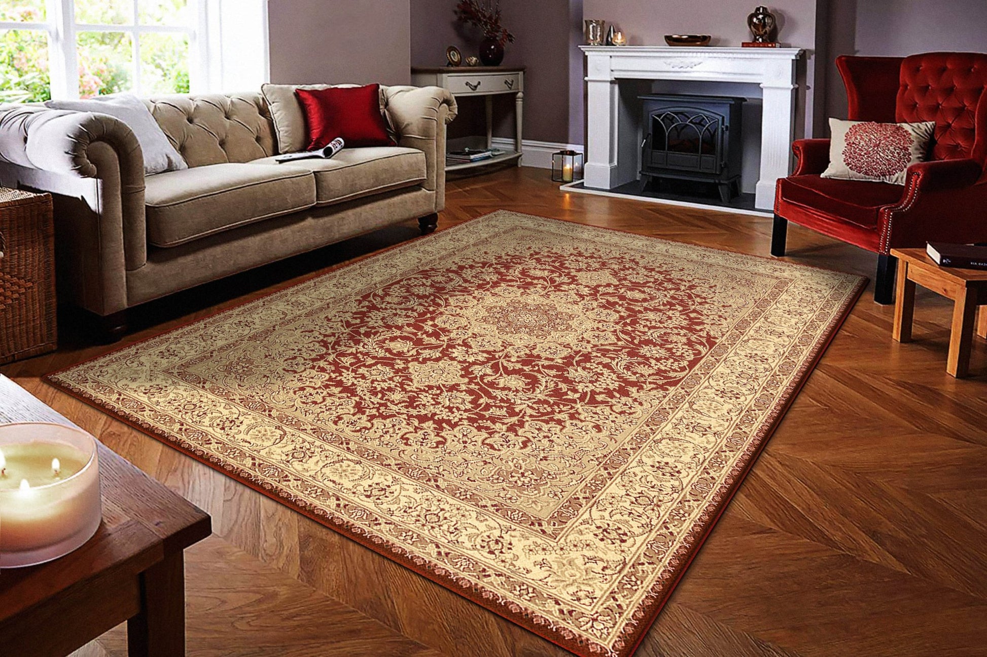 Dynamic Rugs Legacy 58000 Red Traditional Machine - Made Rug - Rugs - Dynamic Rugs - Atlanta Designer Rugs