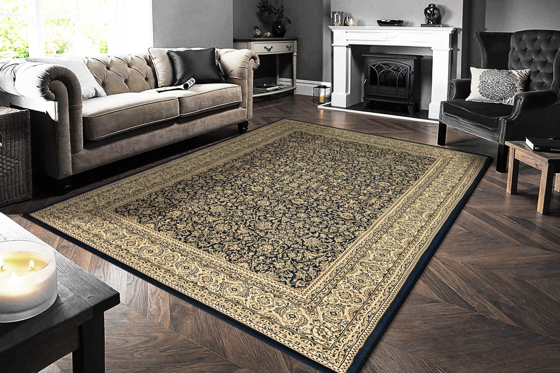 Dynamic Rugs Legacy 58004 Black Traditional Machine - Made Rug - Rugs - Dynamic Rugs - Atlanta Designer Rugs