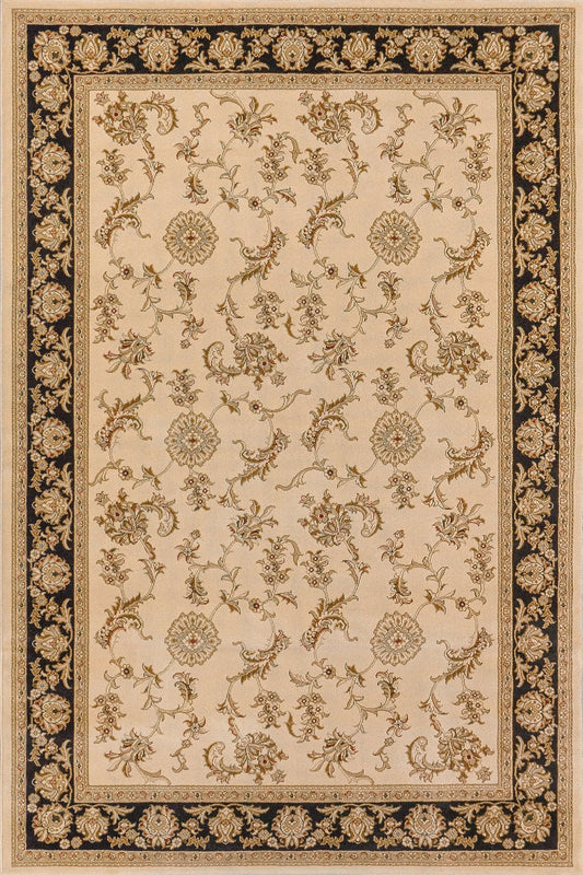 Dynamic Rugs Legacy 58017 Ivory Black Traditional Machine - Made Rug - Rugs - Dynamic Rugs - Atlanta Designer Rugs