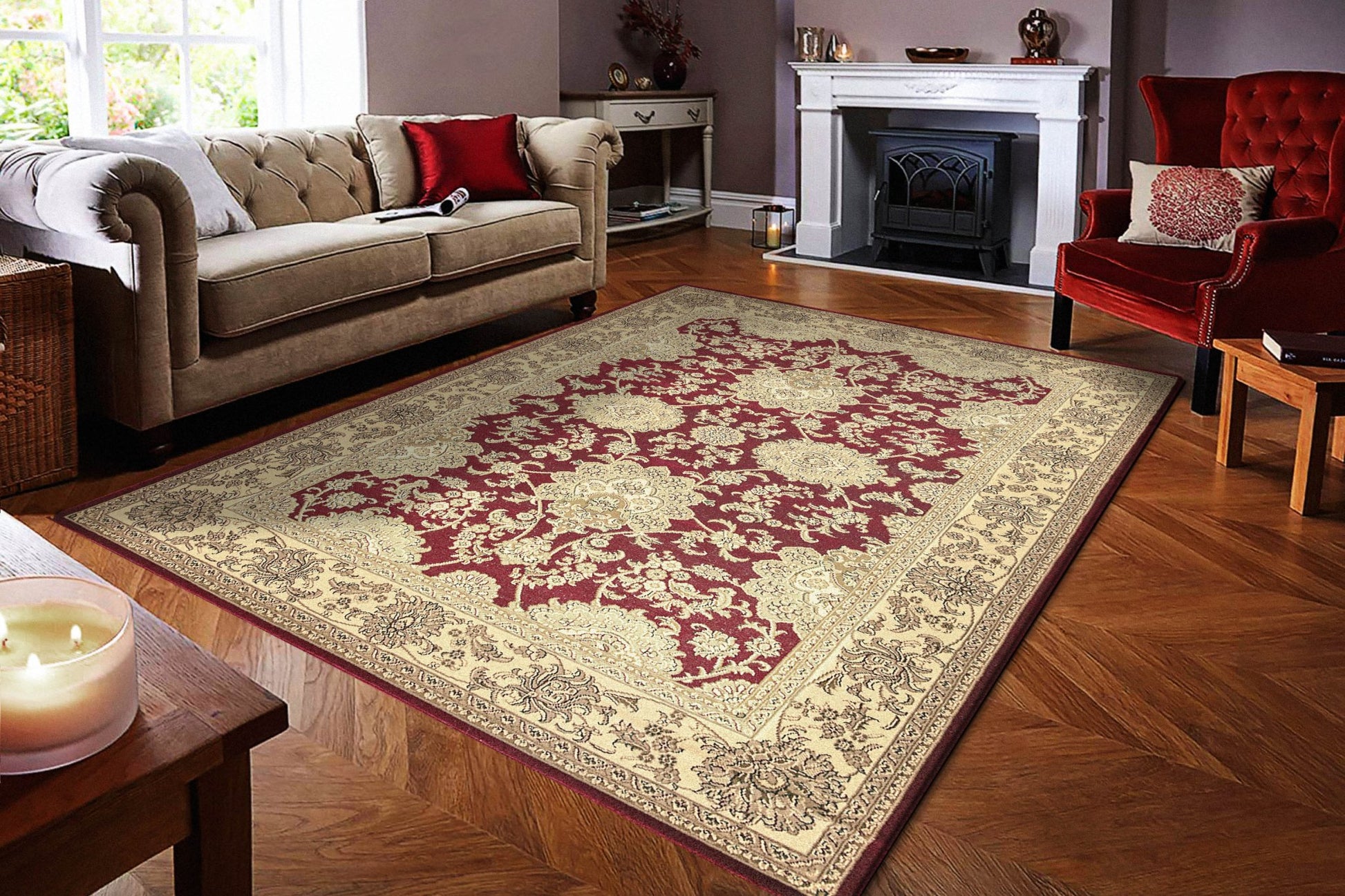 Dynamic Rugs Legacy 58019 Red Traditional Machine - Made Rug - Rugs - Dynamic Rugs - Atlanta Designer Rugs