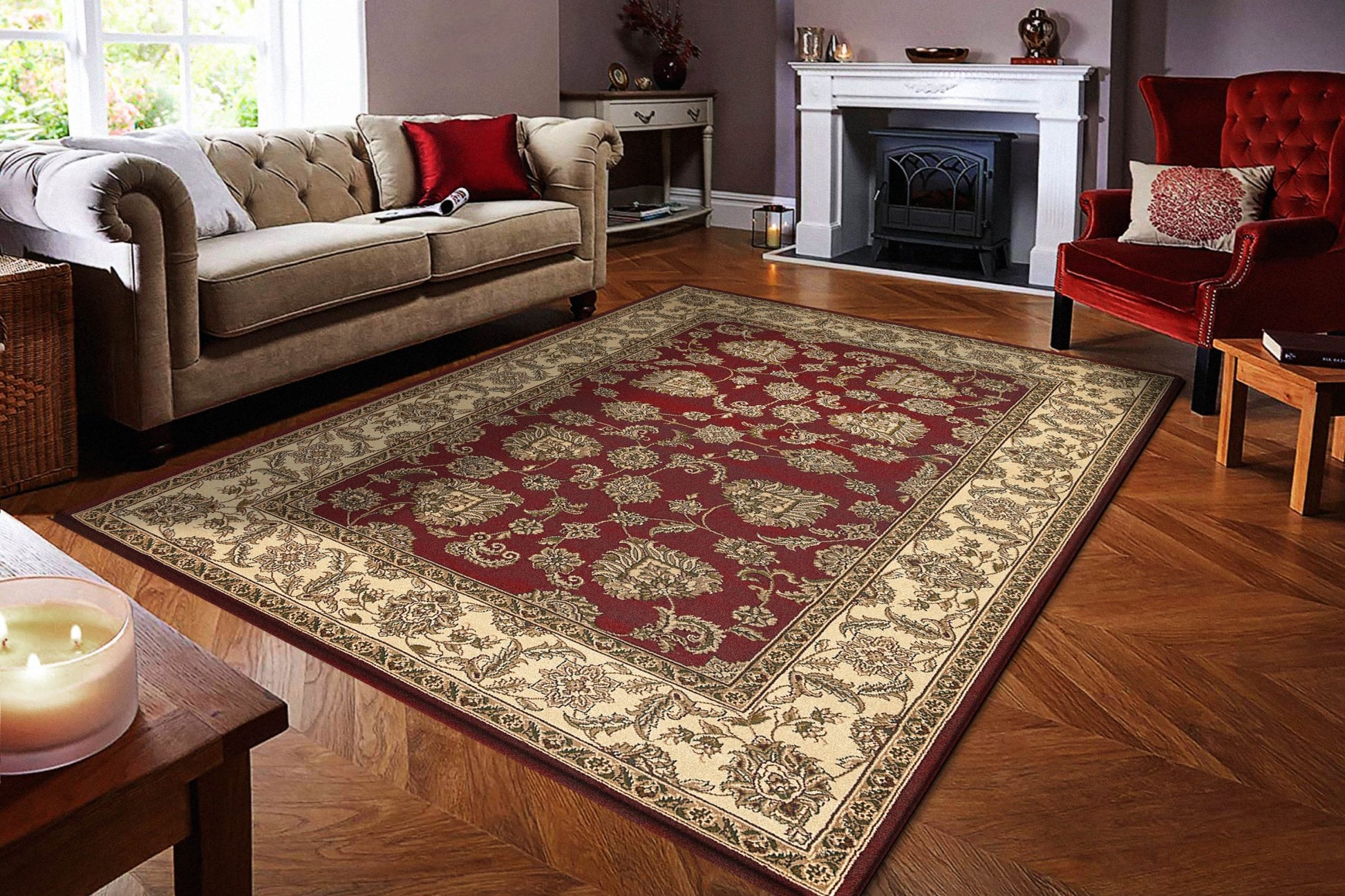 Dynamic Rugs Legacy 58020 Red Traditional Machine - Made Rug - Rugs - Dynamic Rugs - Atlanta Designer Rugs