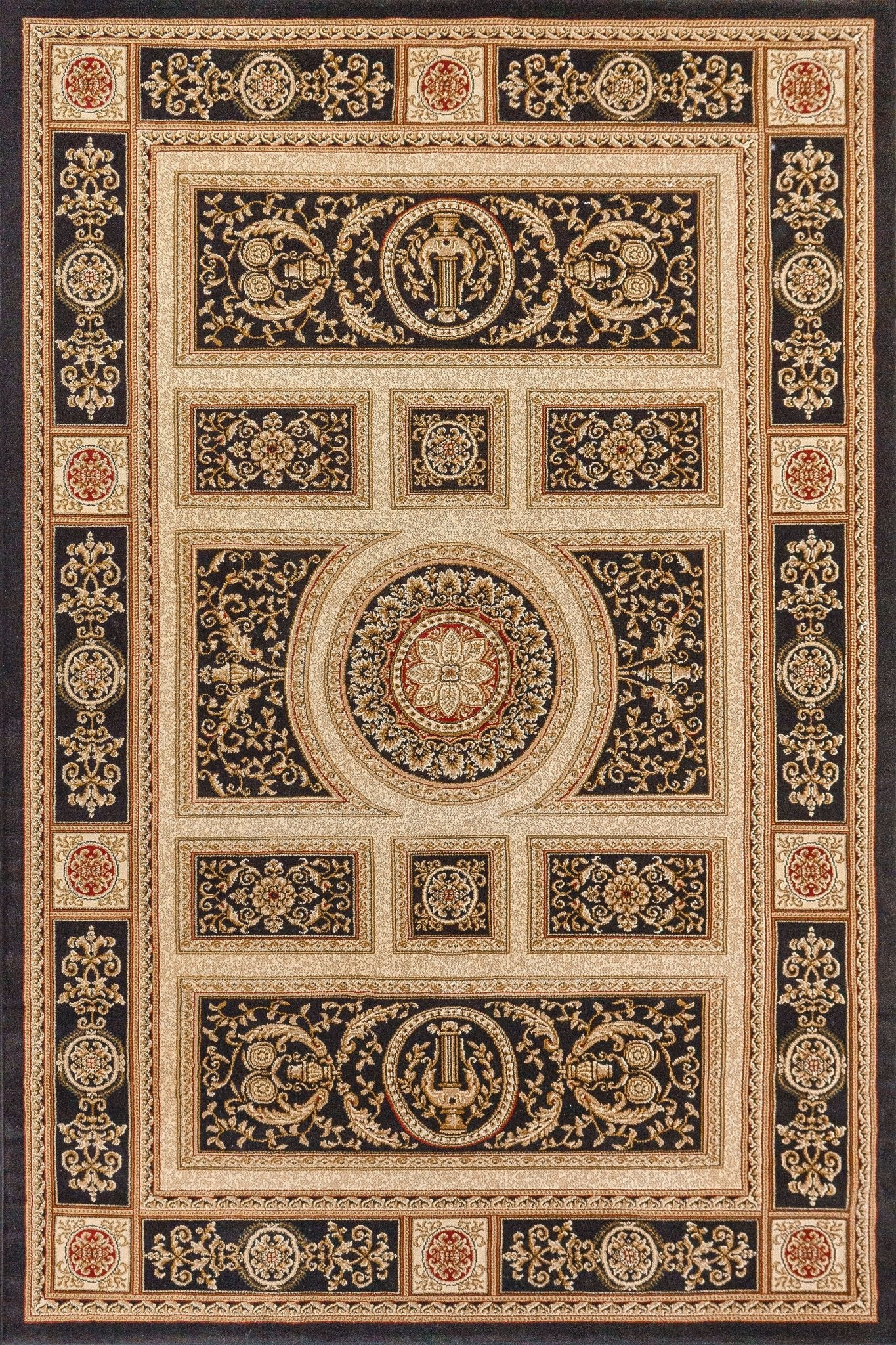 Dynamic Rugs Legacy 58021 Black Traditional Machine - Made Rug - Rugs - Dynamic Rugs - Atlanta Designer Rugs