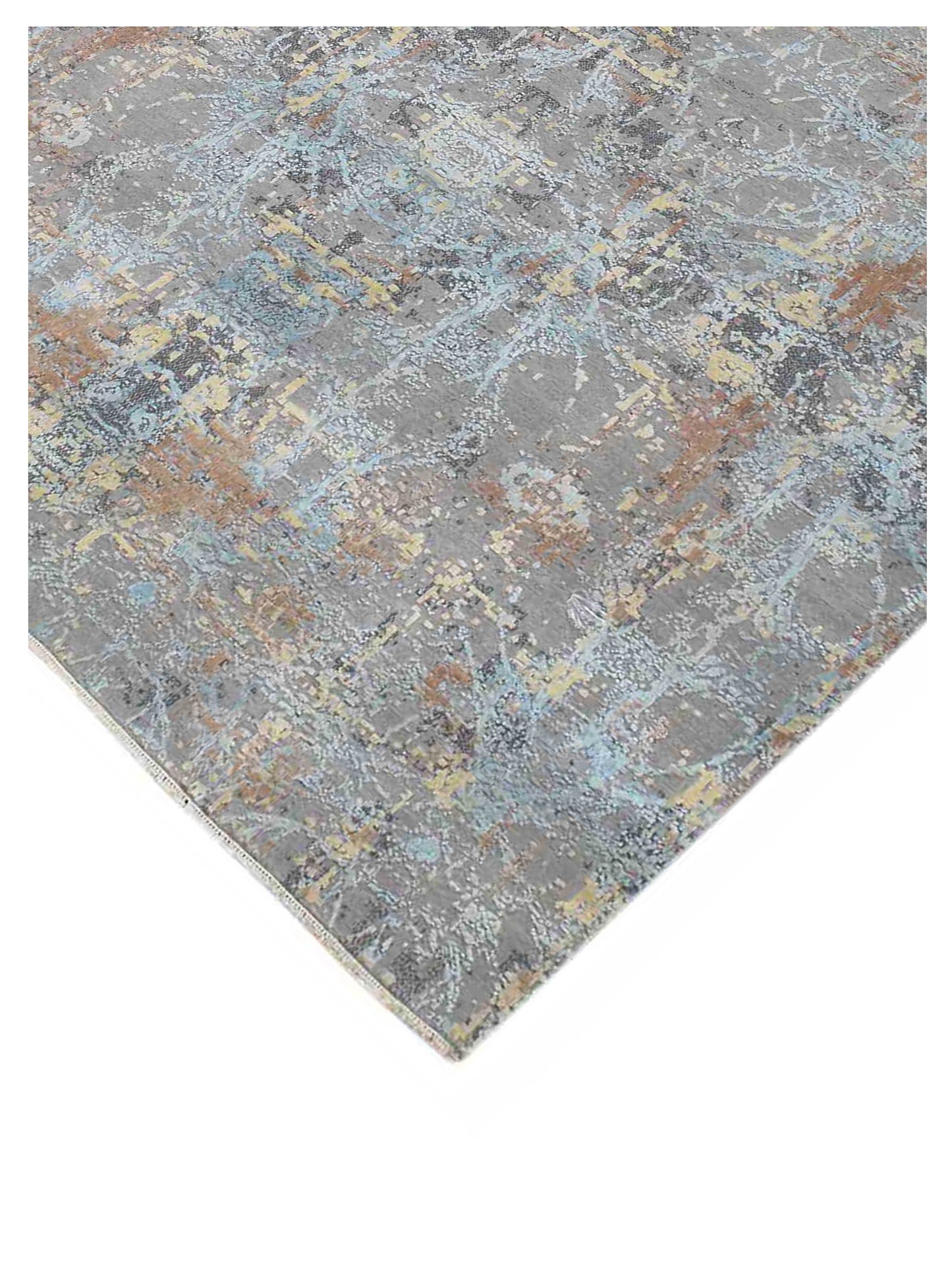 Limited MELBOURNE ME-255 Gentle Rain  Transitional Knotted Rug