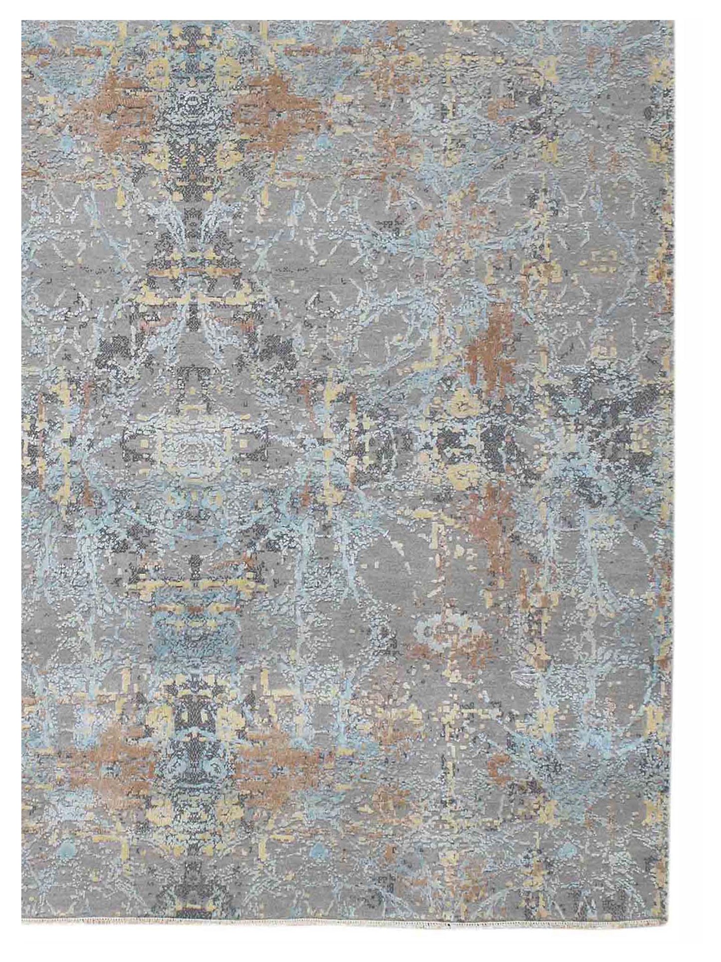 Limited MELBOURNE ME-255 Gentle Rain  Transitional Knotted Rug