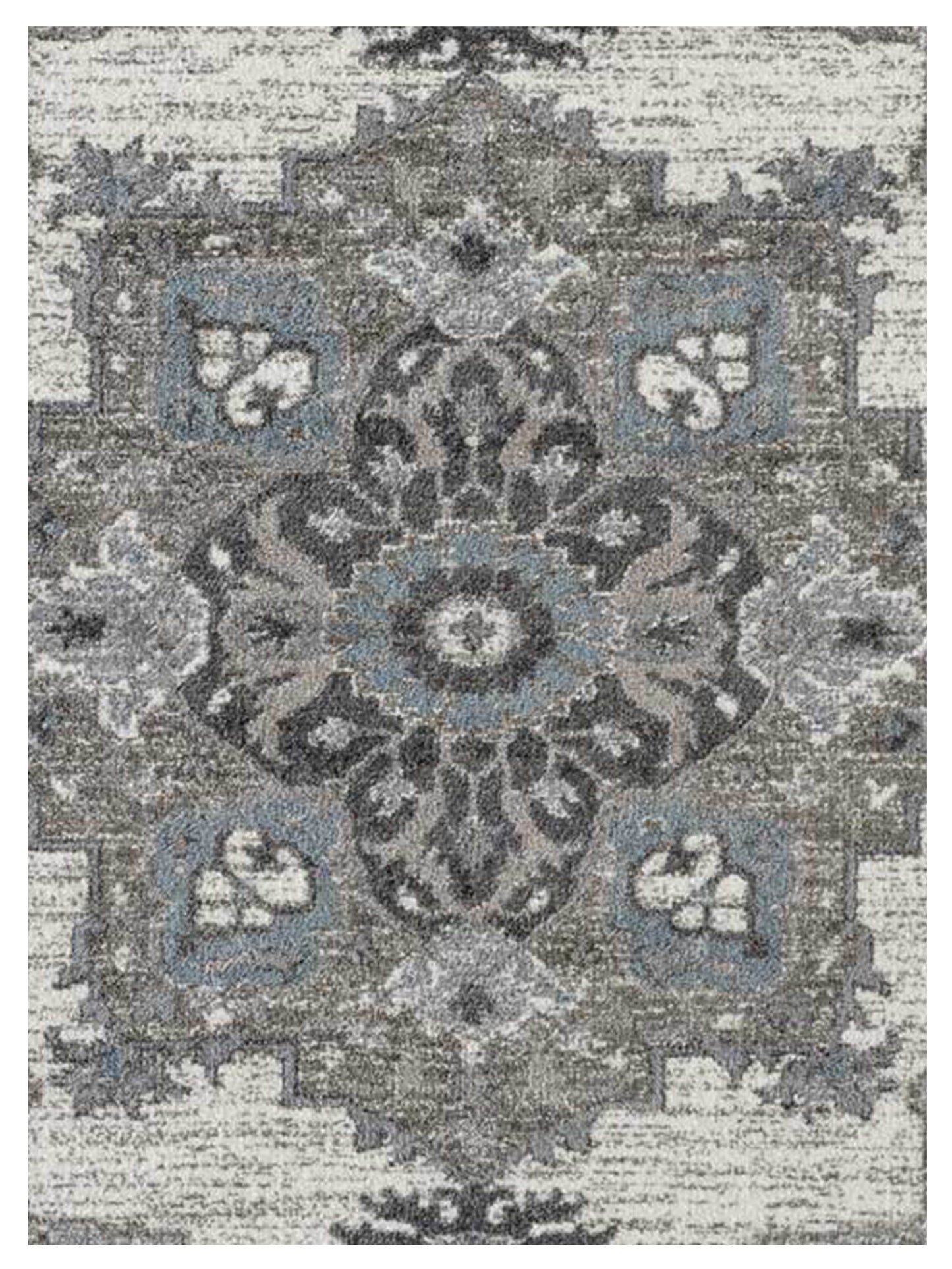 Limited Tatiana TU-111 IVORY STONE GRAY Traditional Machinemade Rug