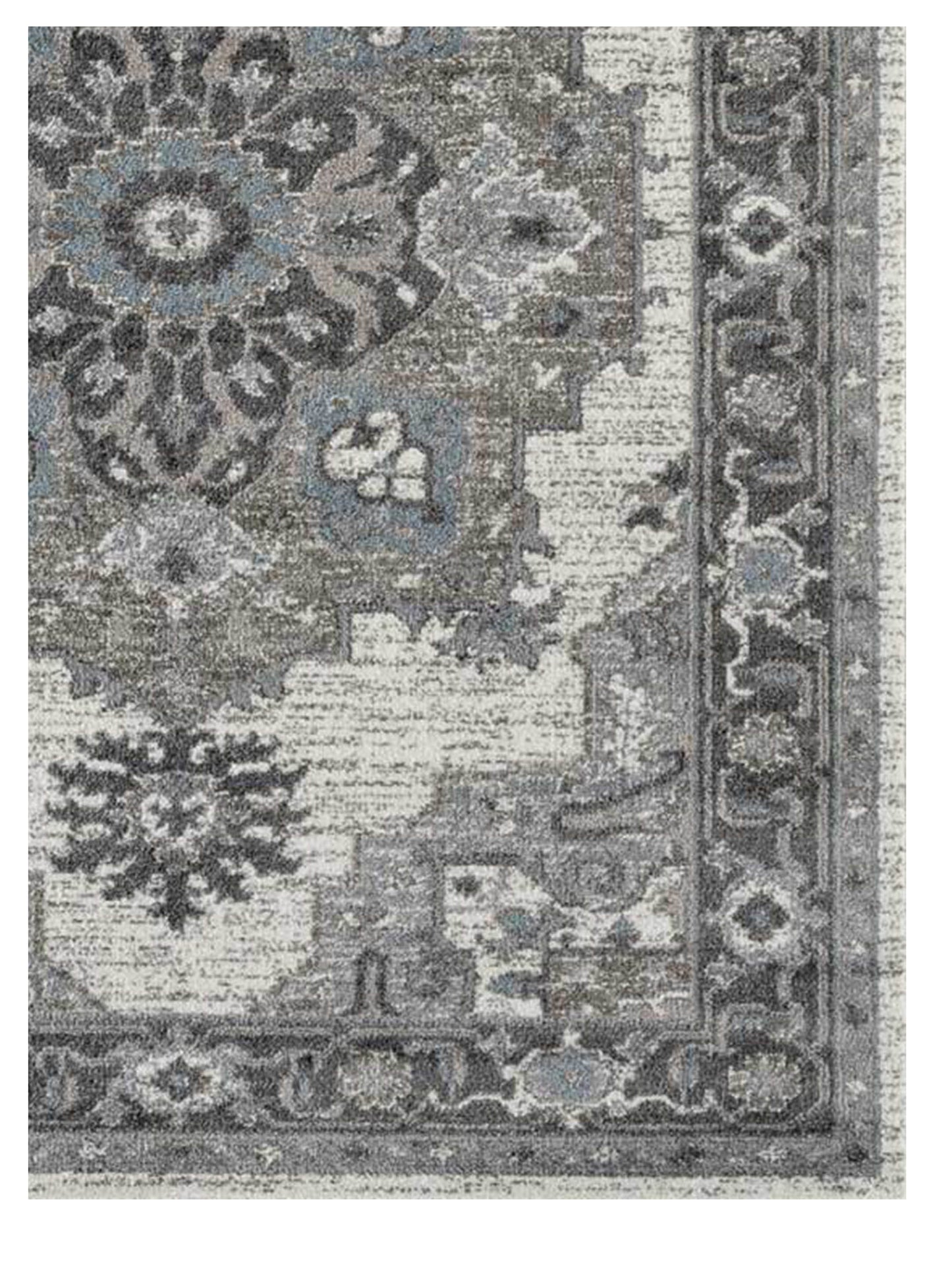 Limited Tatiana TU-111 IVORY STONE GRAY Traditional Machinemade Rug