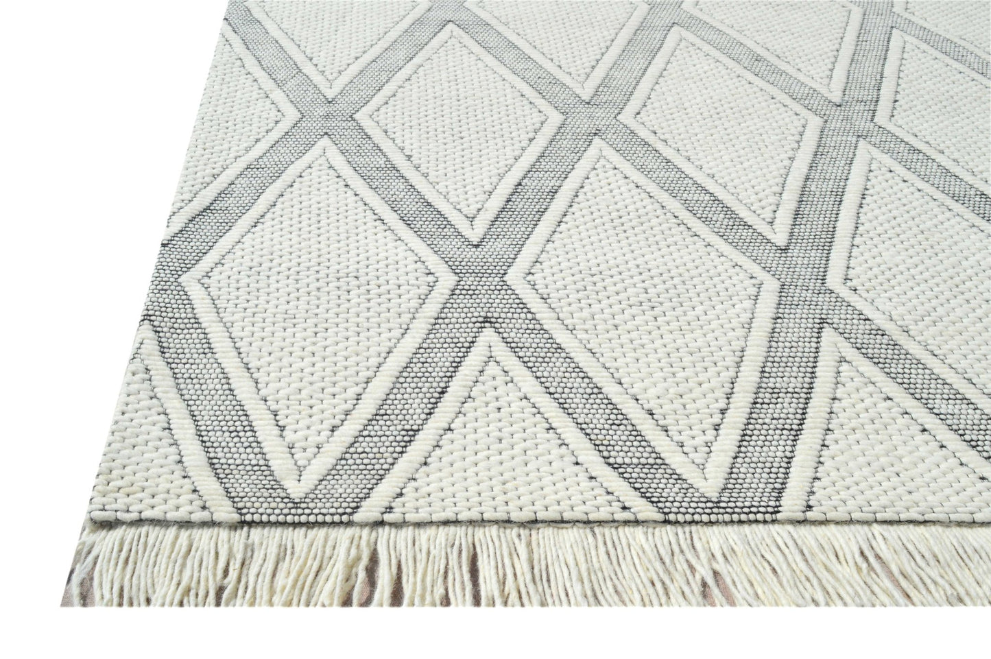 Dynamic Rugs Lola 2121 Ivory Charcoal Modern Handmade Rug - Rugs - Dynamic Rugs - Atlanta Designer Rugs