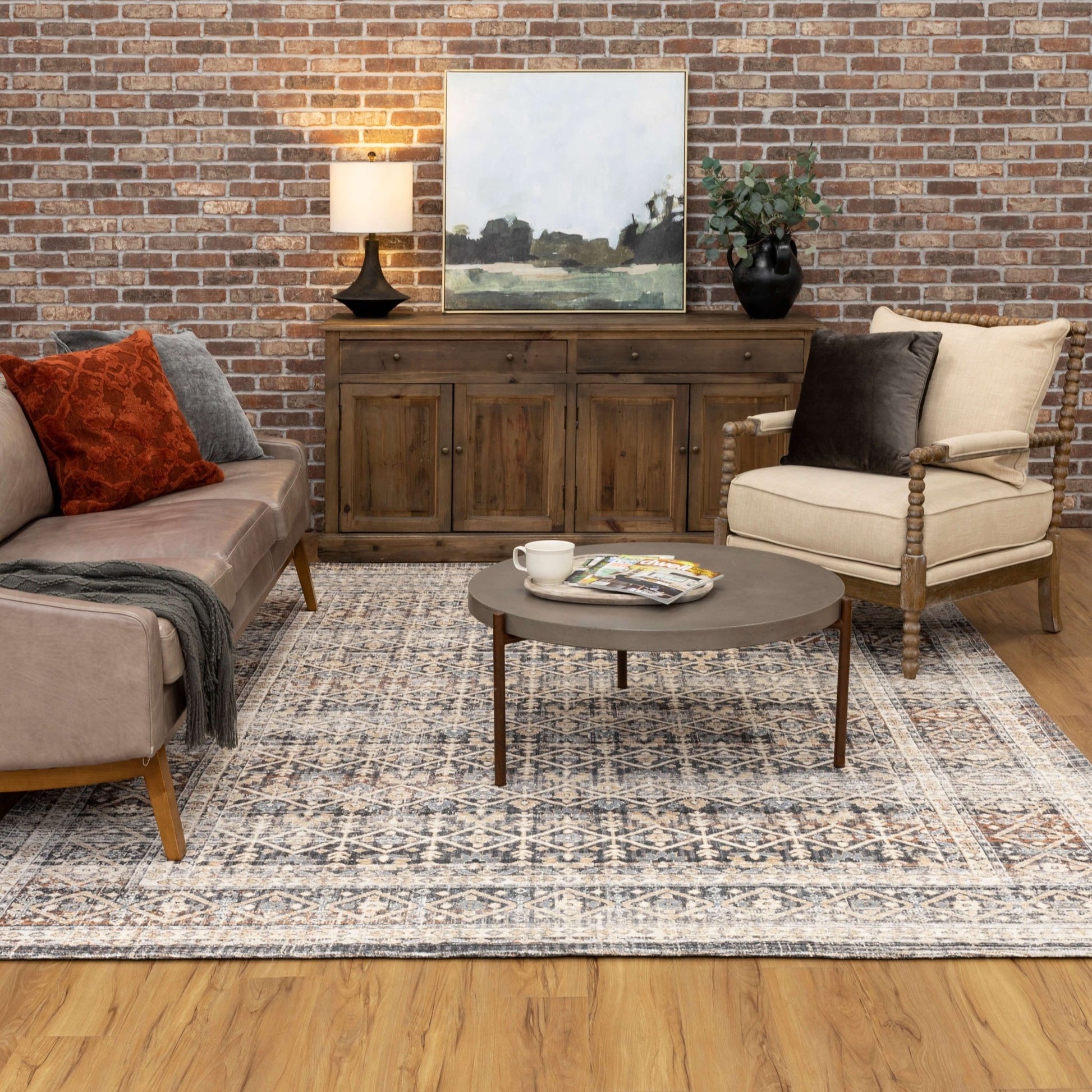 Karastan Zula R1202 Slate Machinemade Rug - Rugs - Karastan - Atlanta Designer Rugs