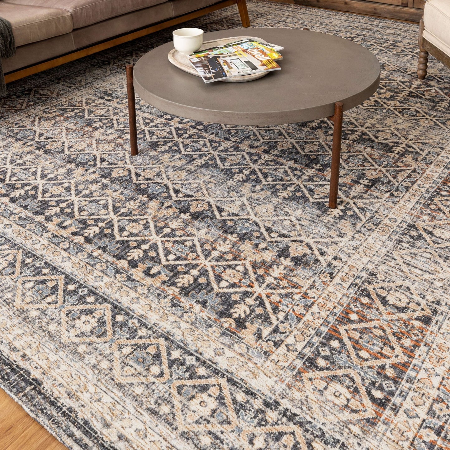 Karastan Zula R1202 Slate Machinemade Rug - Rugs - Karastan - Atlanta Designer Rugs