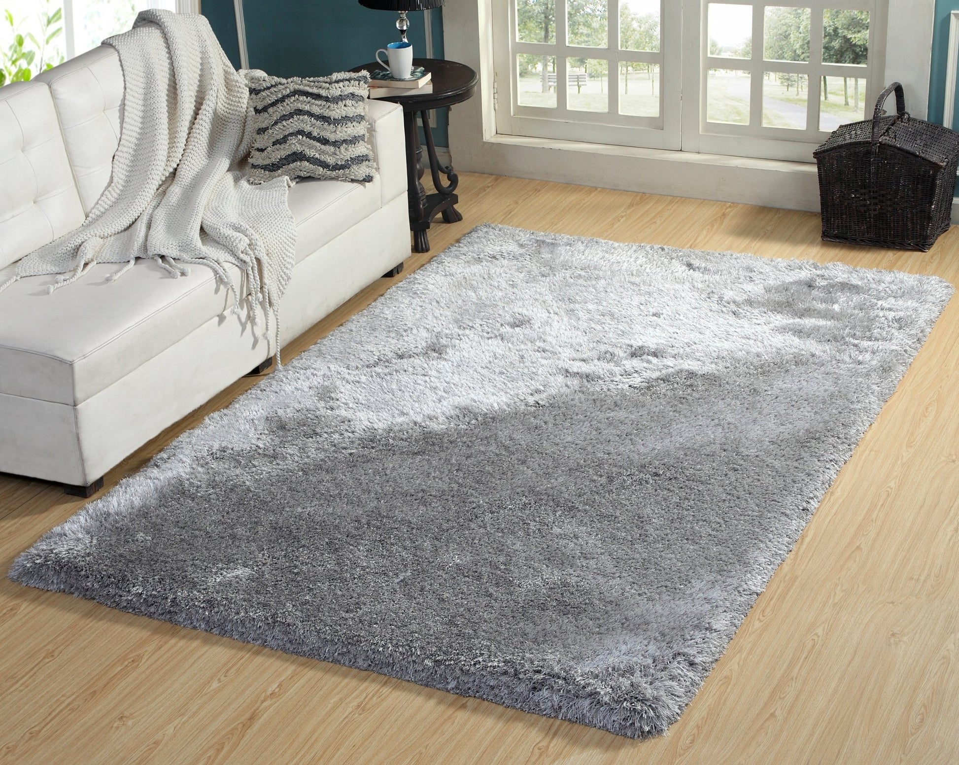 Dynamic Rugs Luxe 4201 Grey Solid Handmade Rug - Rugs - Dynamic Rugs - Atlanta Designer Rugs