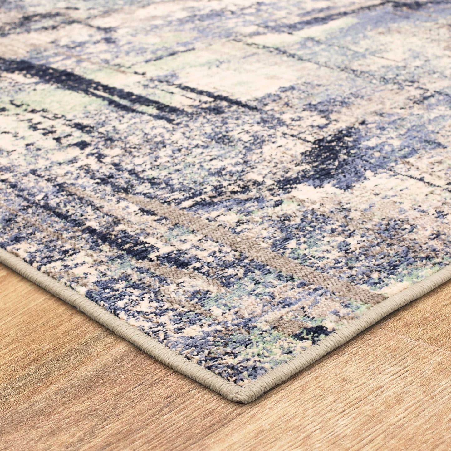 Karastan Axiom 92110 Indigo Modern/Contemporary Machinemade Rug - Rugs - Karastan - Atlanta Designer Rugs