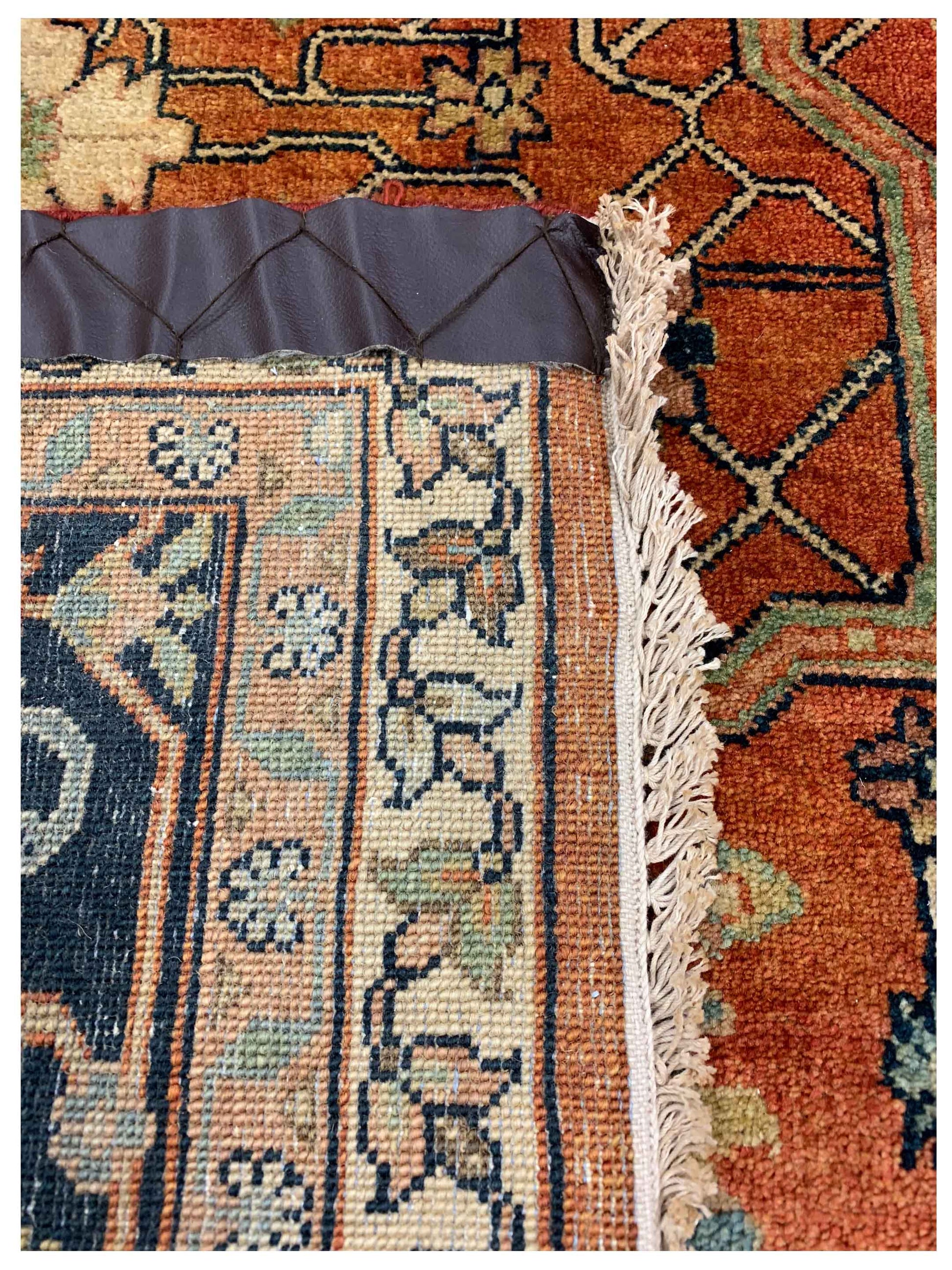 Artisan Gwyneth Rust Blue Traditional Knotted Rug - Rugs - Artisan - Atlanta Designer Rugs