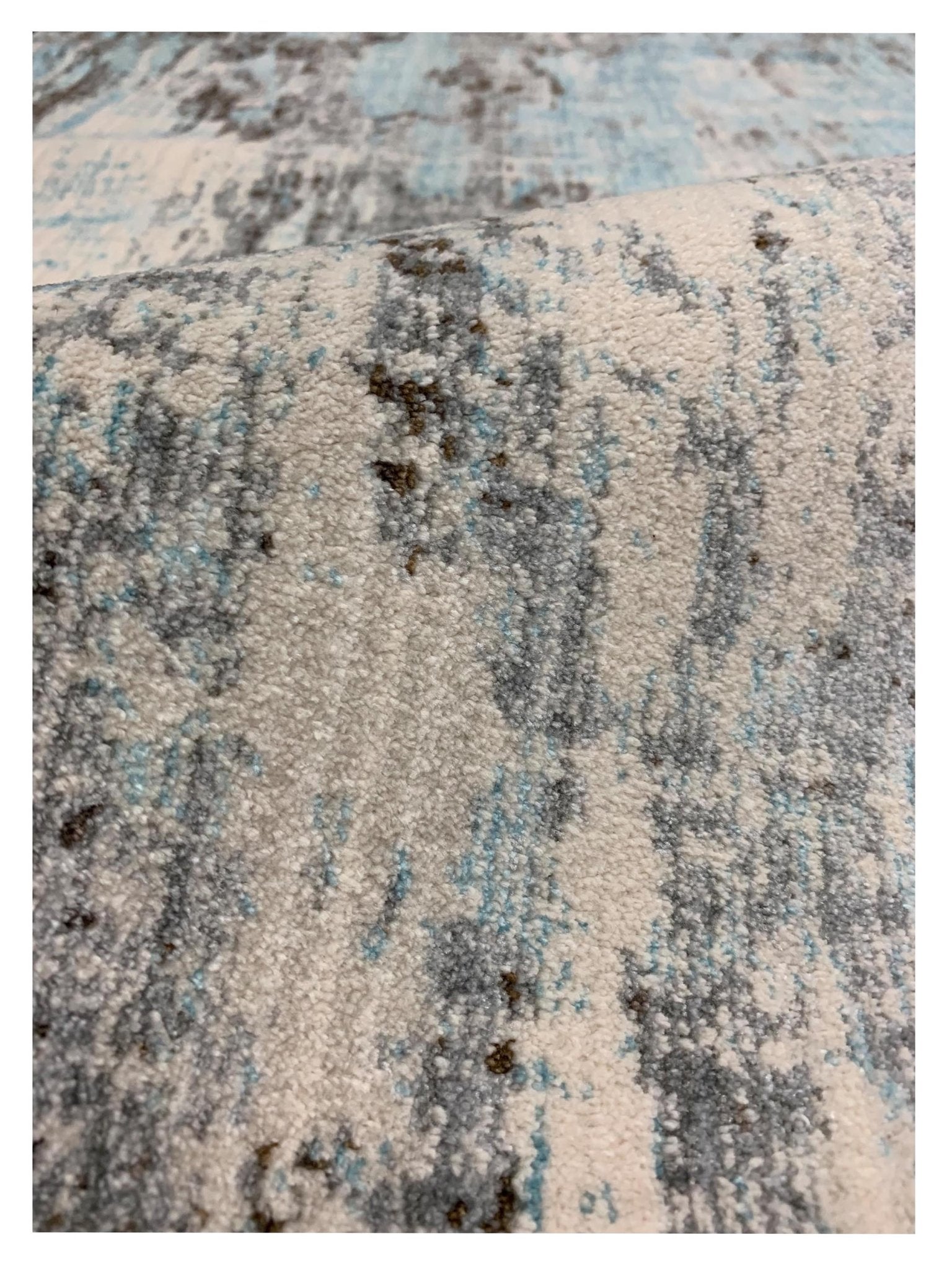 Artisan Marcia Grey Aqua Modern Machinemade Rug - Rugs - Artisan - Atlanta Designer Rugs